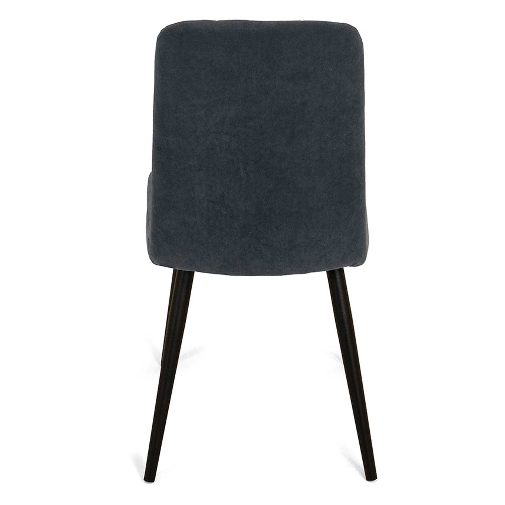 Стул металлический мягкий серый современный (арт 18551) - Фото 1