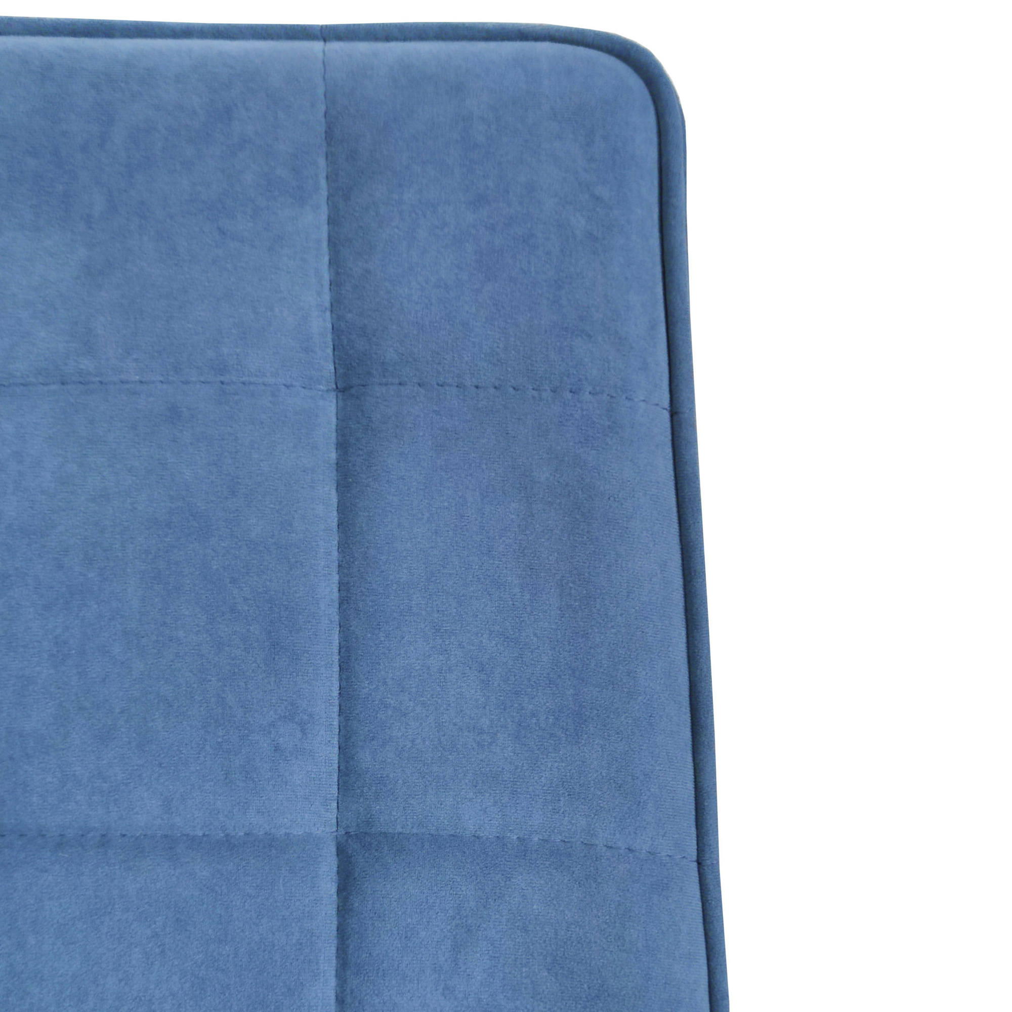 Стул на металлокаркасе с мягким сидением синий (арт 24940) - Фото 1