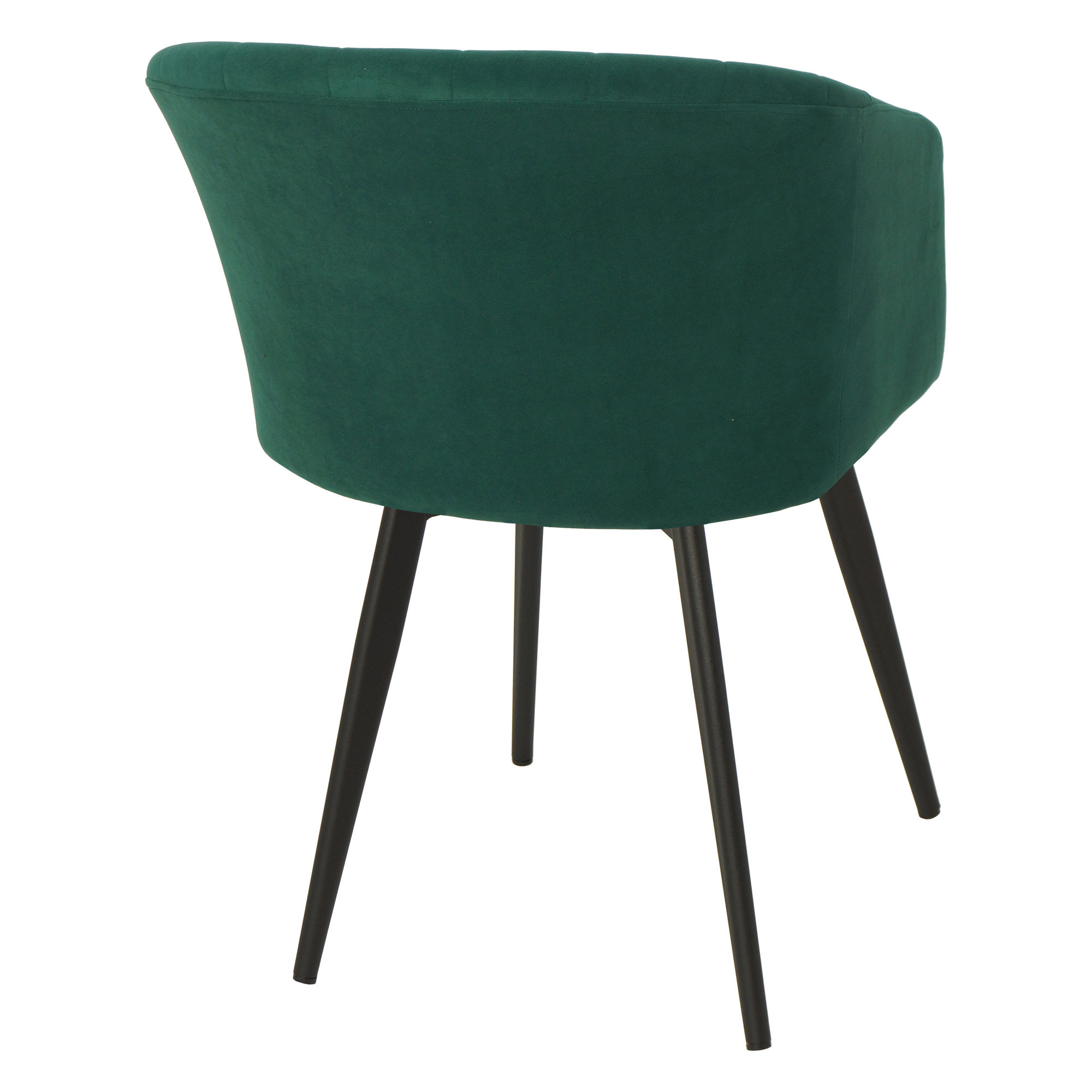 Стул кухонный на металлокаркасе зеленый из велюра (арт 33957) - Фото 1