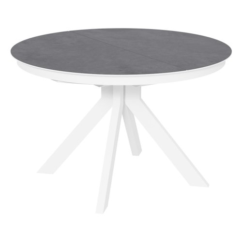 Стол раскладной круглый с керамическим покрытием D-120(+32) см (арт 32686) - Фото 2