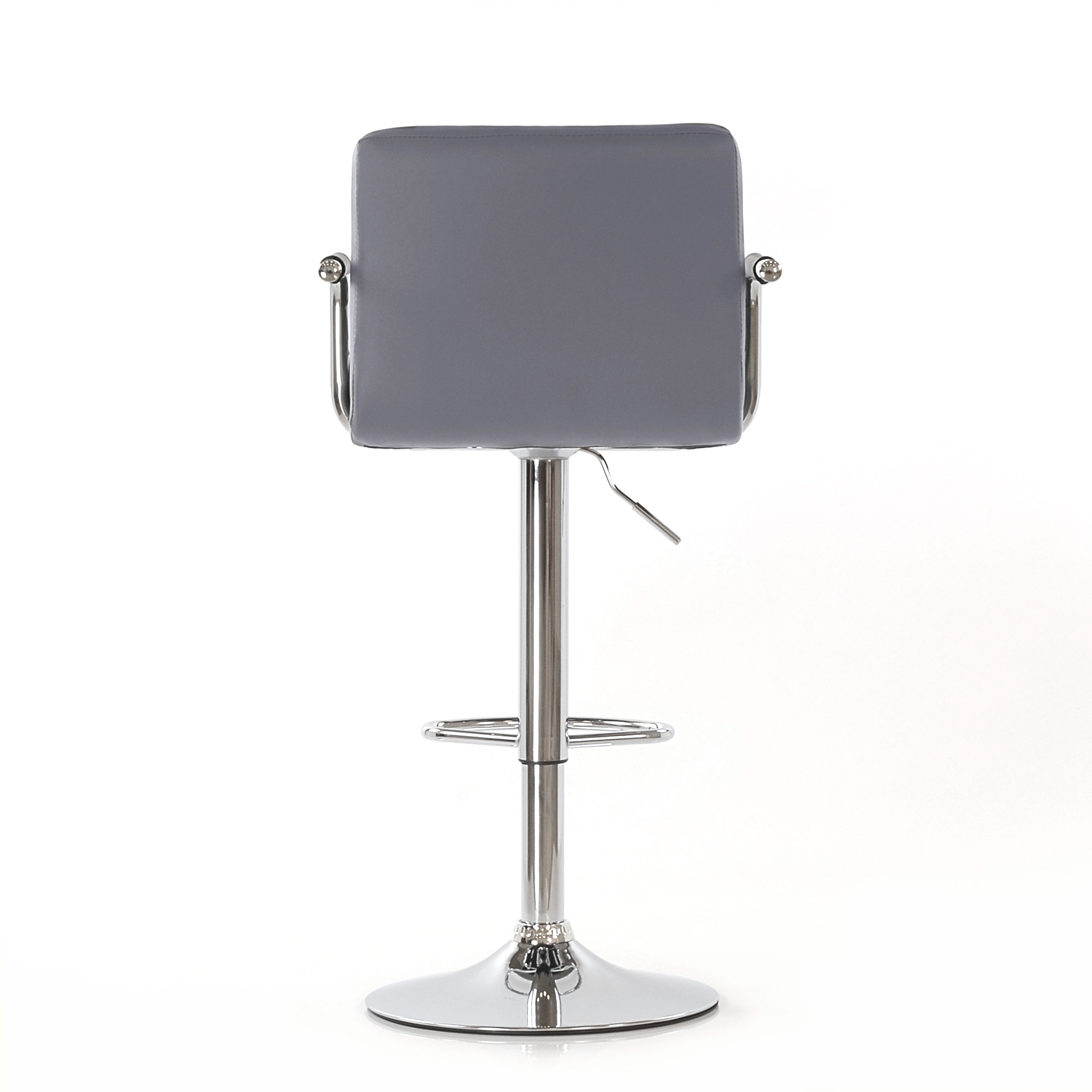 Барный стул из экокожи современный (арт 5885) - Фото 1