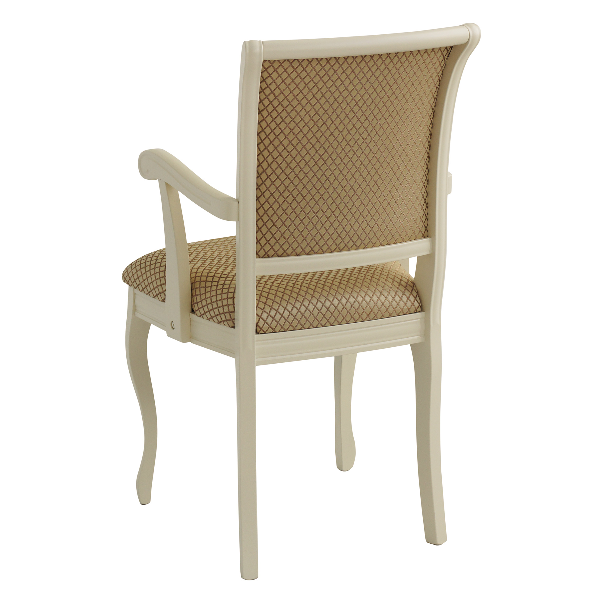 Стул-кресло деревянный мягкий с подлокотниками классика (арт 9945) - Фото 1