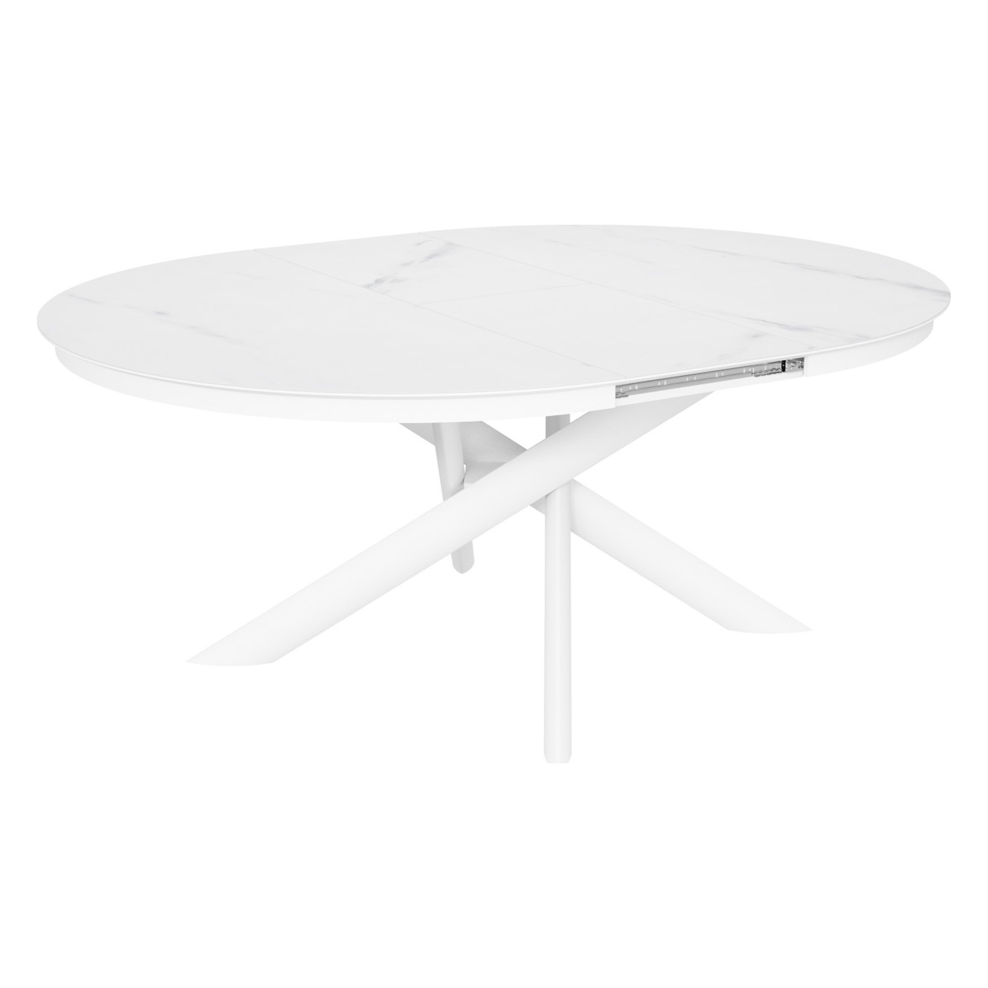 Стол раскладной керамический на одной ножке (арт 35120) - Фото 1