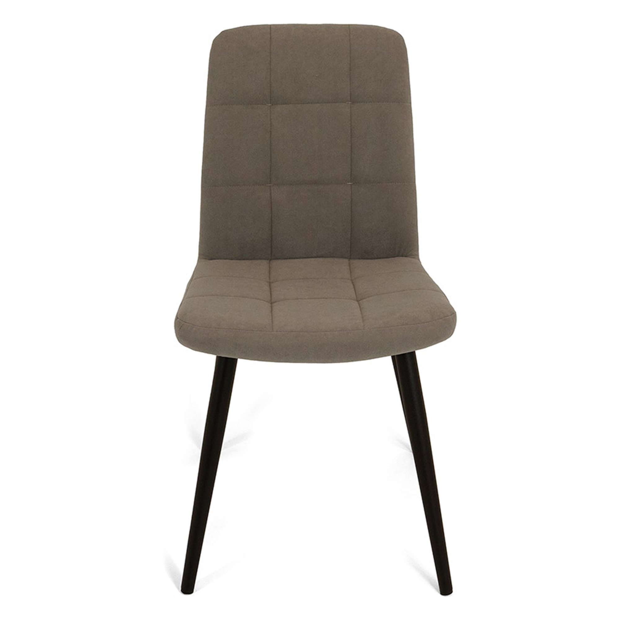 Стул металлический с черными ножками с обивкой из велюра (арт 18548) - Фото 1