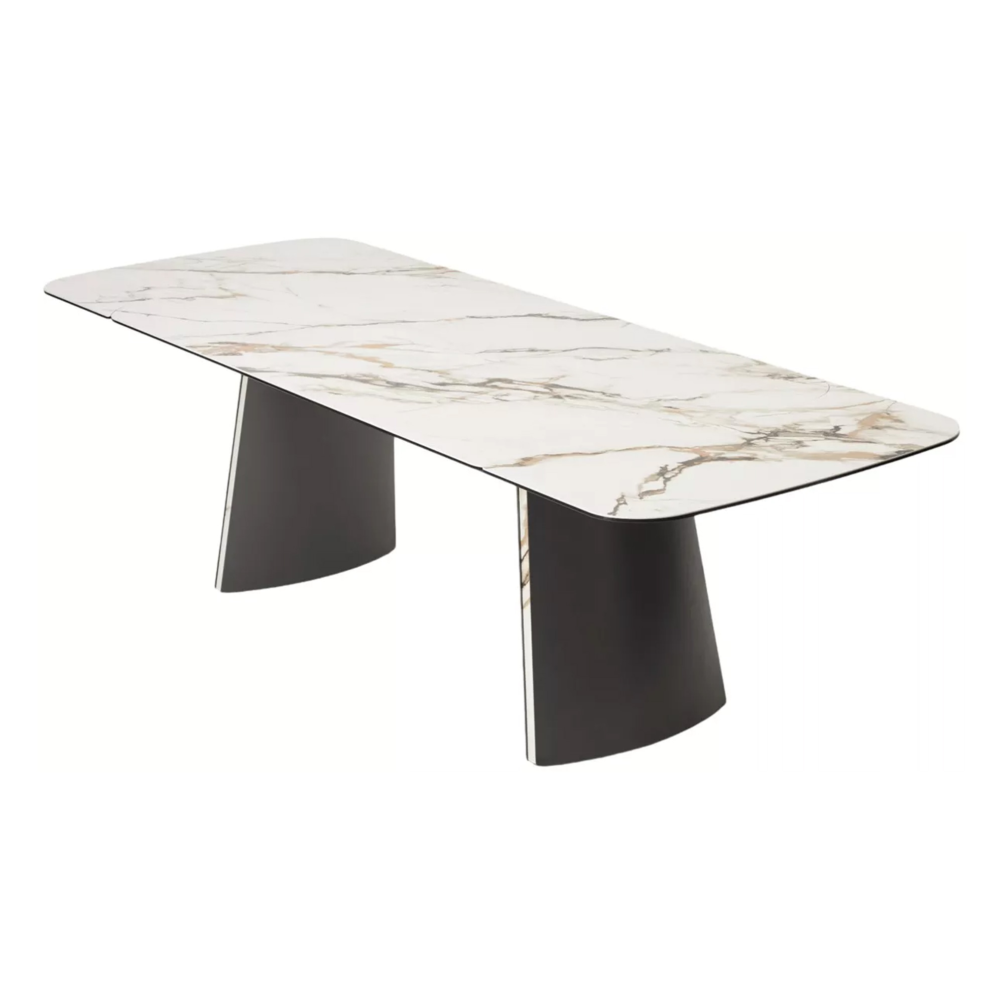 Кухонный стол раздвижной со столешницей из керамики (арт 34099) - Фото 1