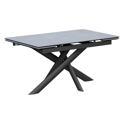 Стол раскладной керамический под мрамор на одной ножке (арт 34697) - Фото 2