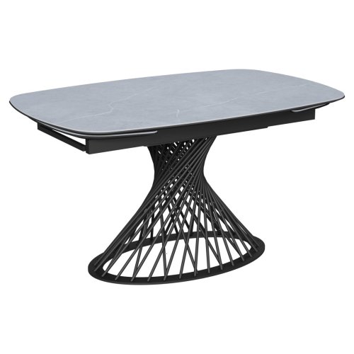 Стол кухонный раскладной с керамическим покрытием под камень (арт 35198) - Фото 2