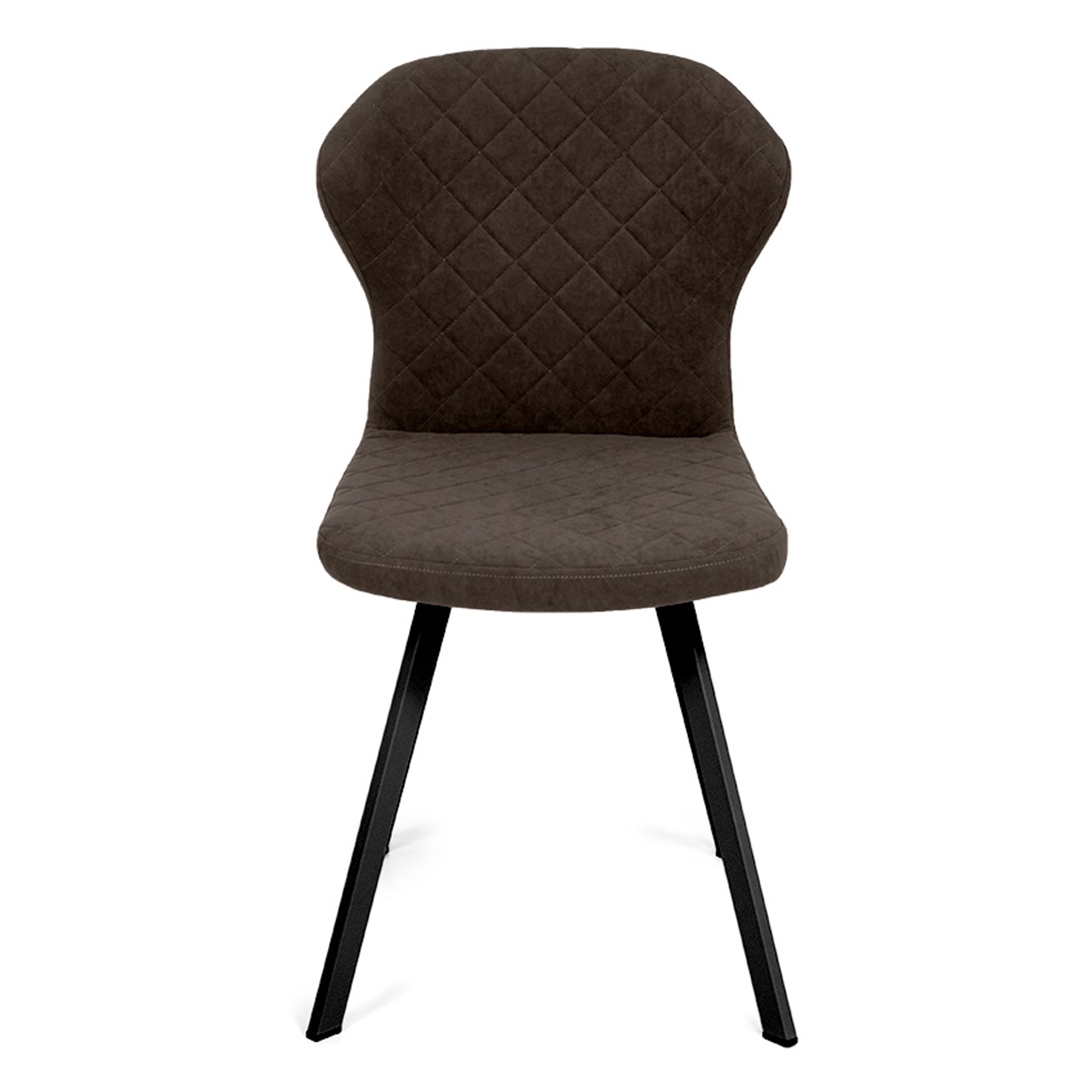 Стул ножки черные мягкий из велюра (арт 19447) - Фото 1