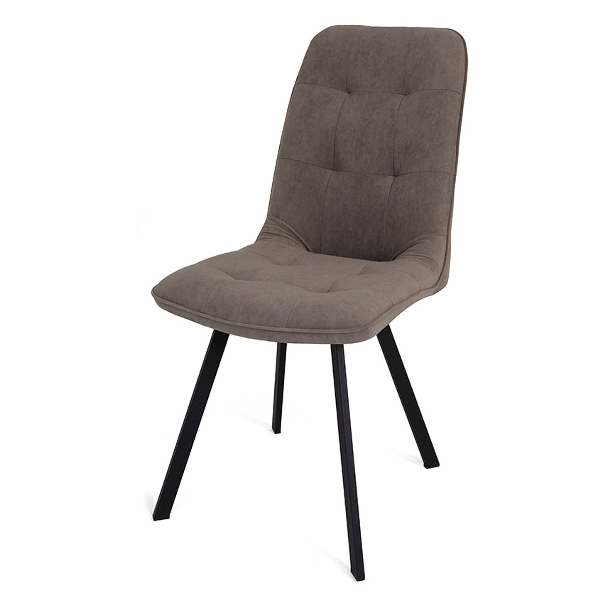 Стул с мягким сидением из велюра современный (арт 20668) - Фото 1