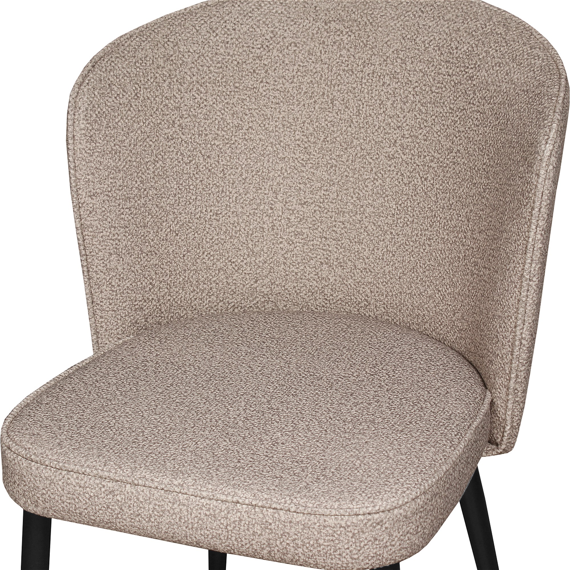 Стул с черными ножками слоновая кость (арт 34591) - Фото 1