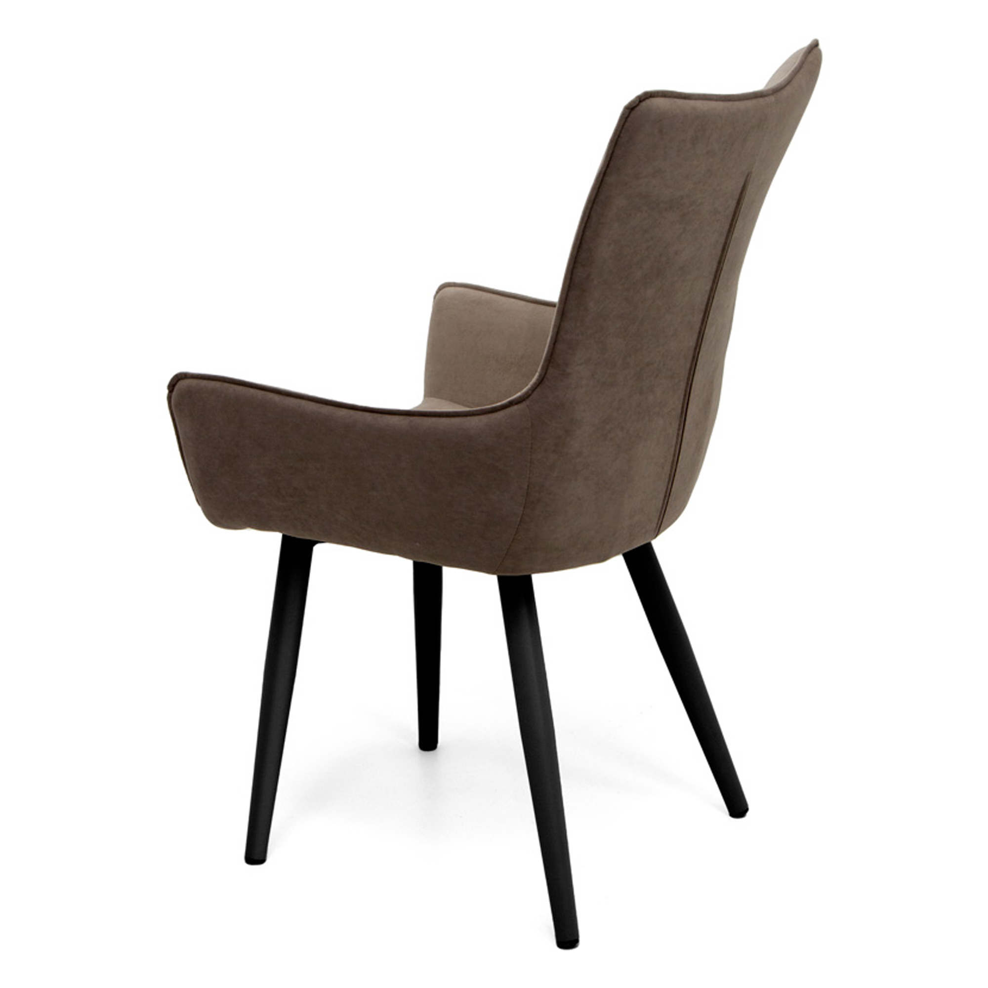 Стул-кресло металлический мягкий с подлокотниками (арт 30967) - Фото 1