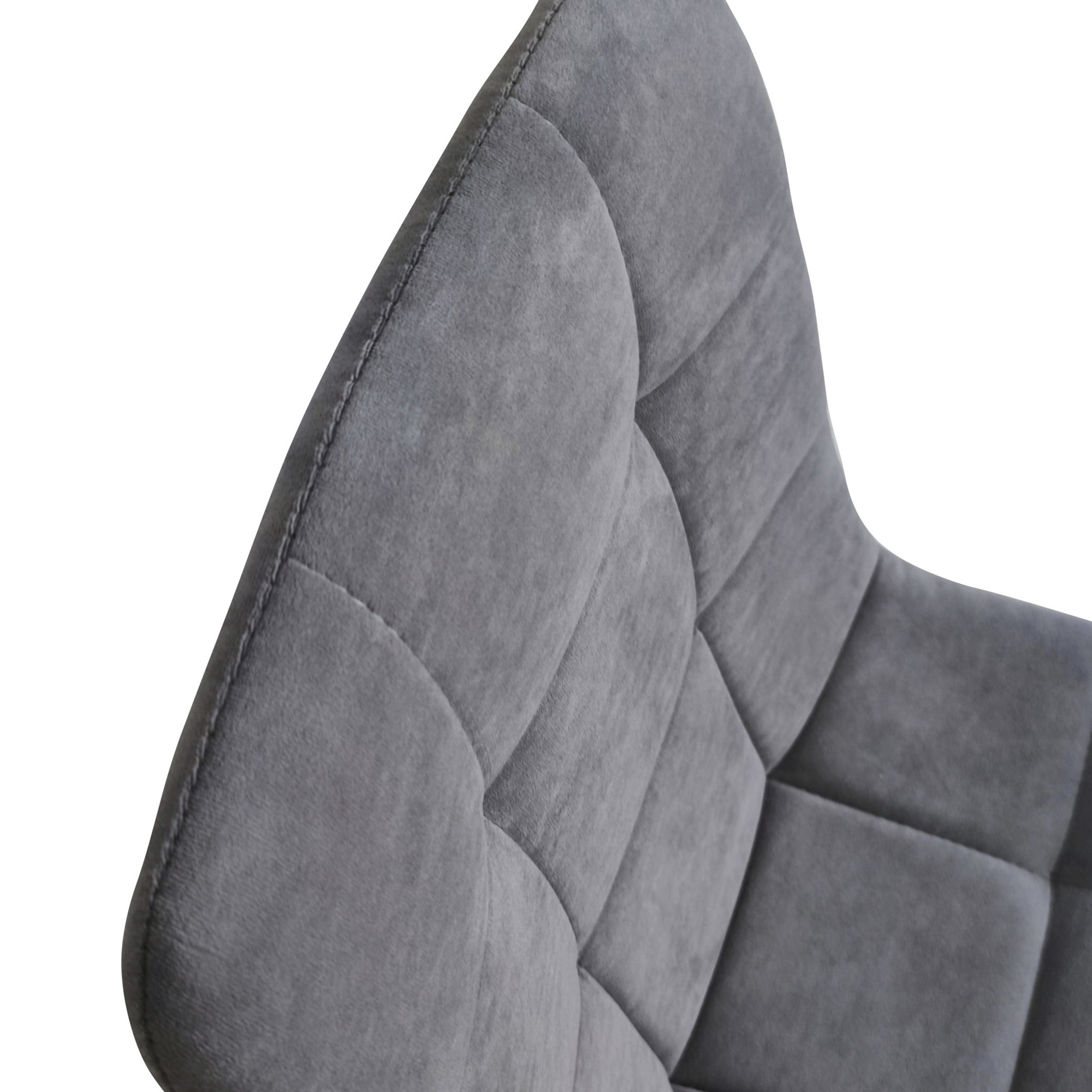 Стул на металлокаркасе с мягким сидением серый (арт 25059) - Фото 1