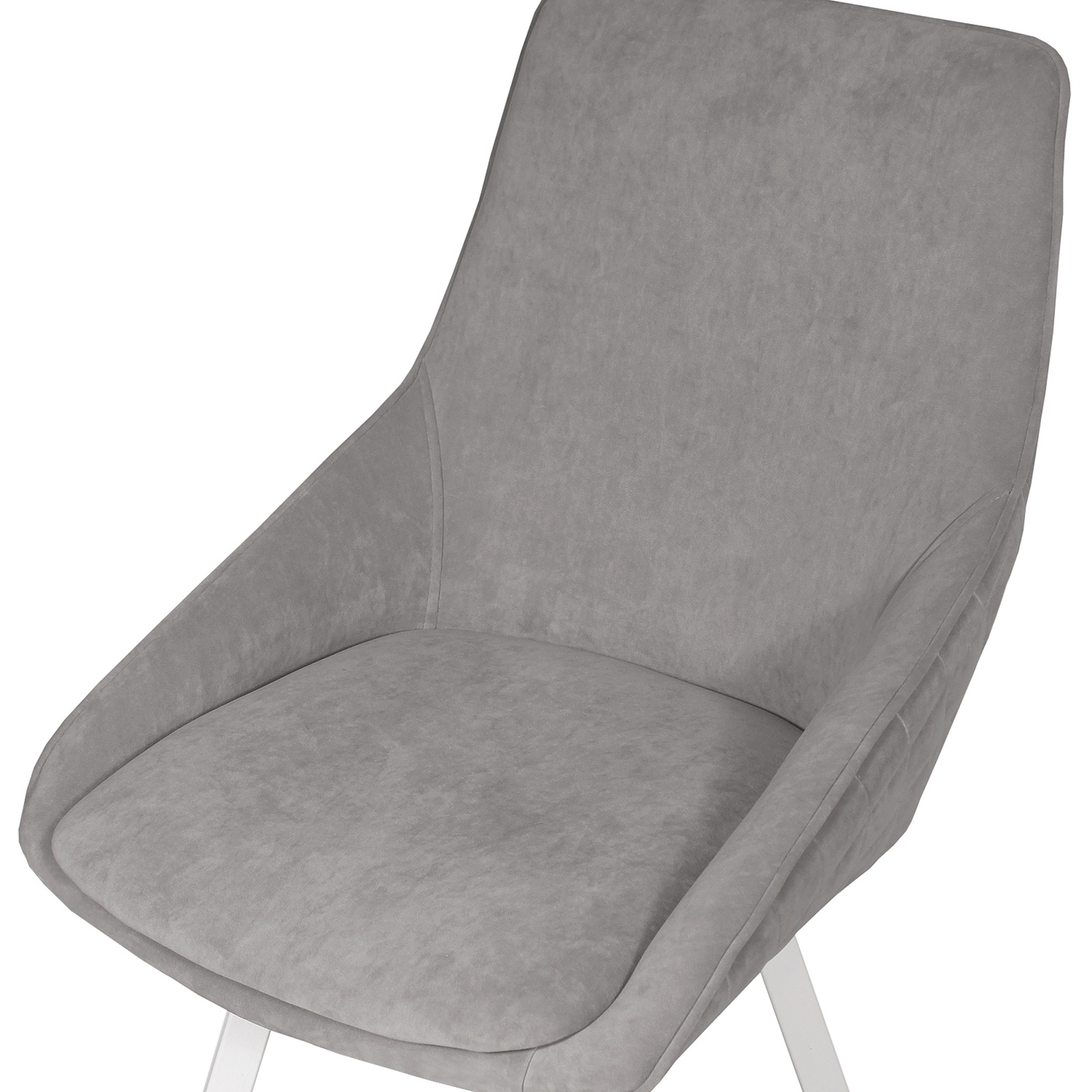 Стул-кресло с мягкой обивкой из бархата (арт 16109) - Фото 1