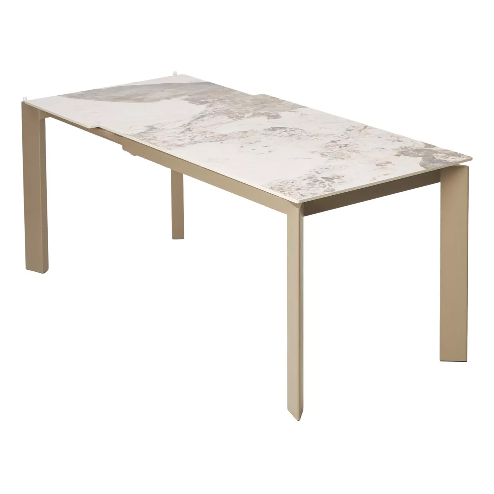 Стол кухонный раздвижной прямоугольный из керамогранита (арт 34090) - Фото 1