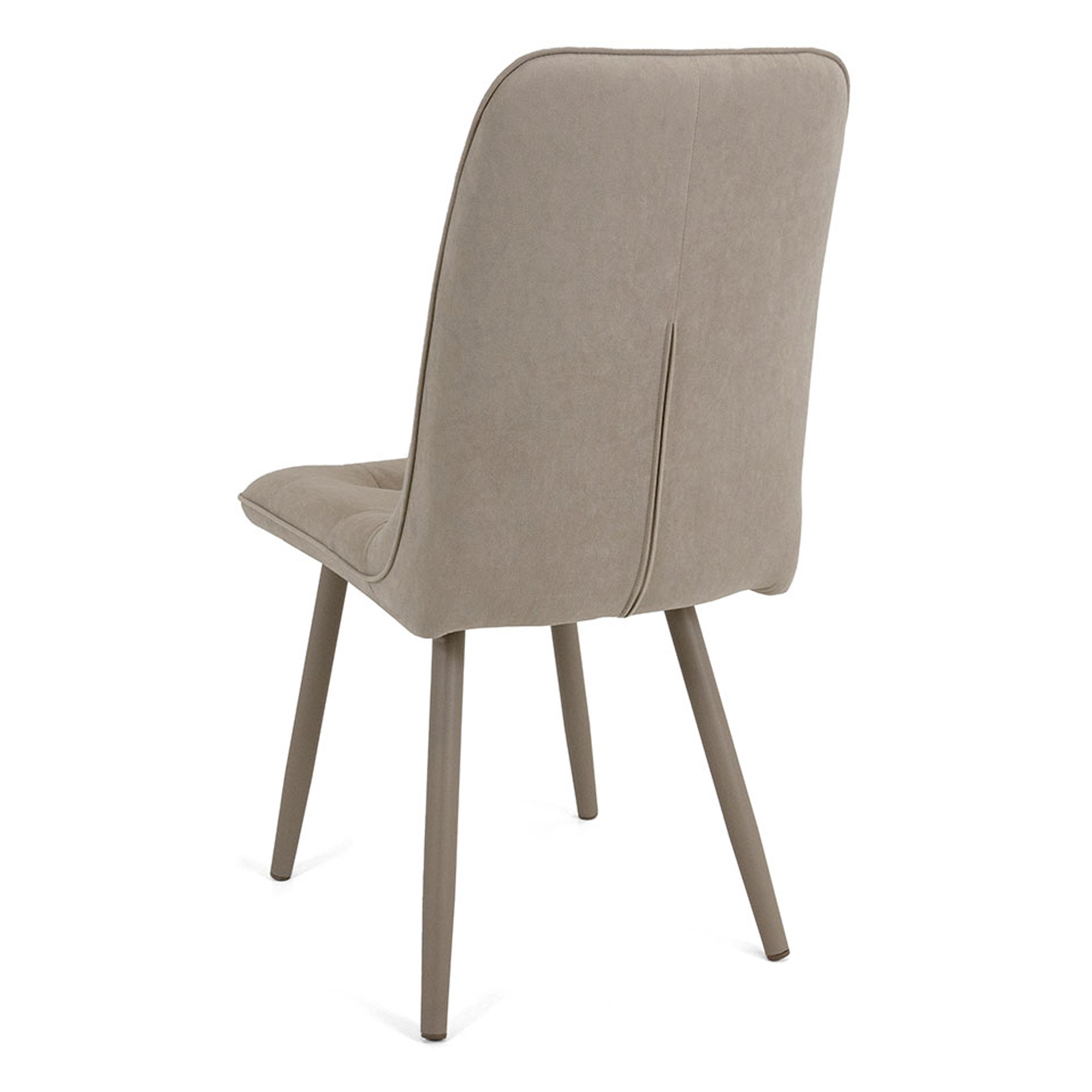 Стул на каркасе из металла с мягким сидением бежевый (арт 20573) - Фото 1