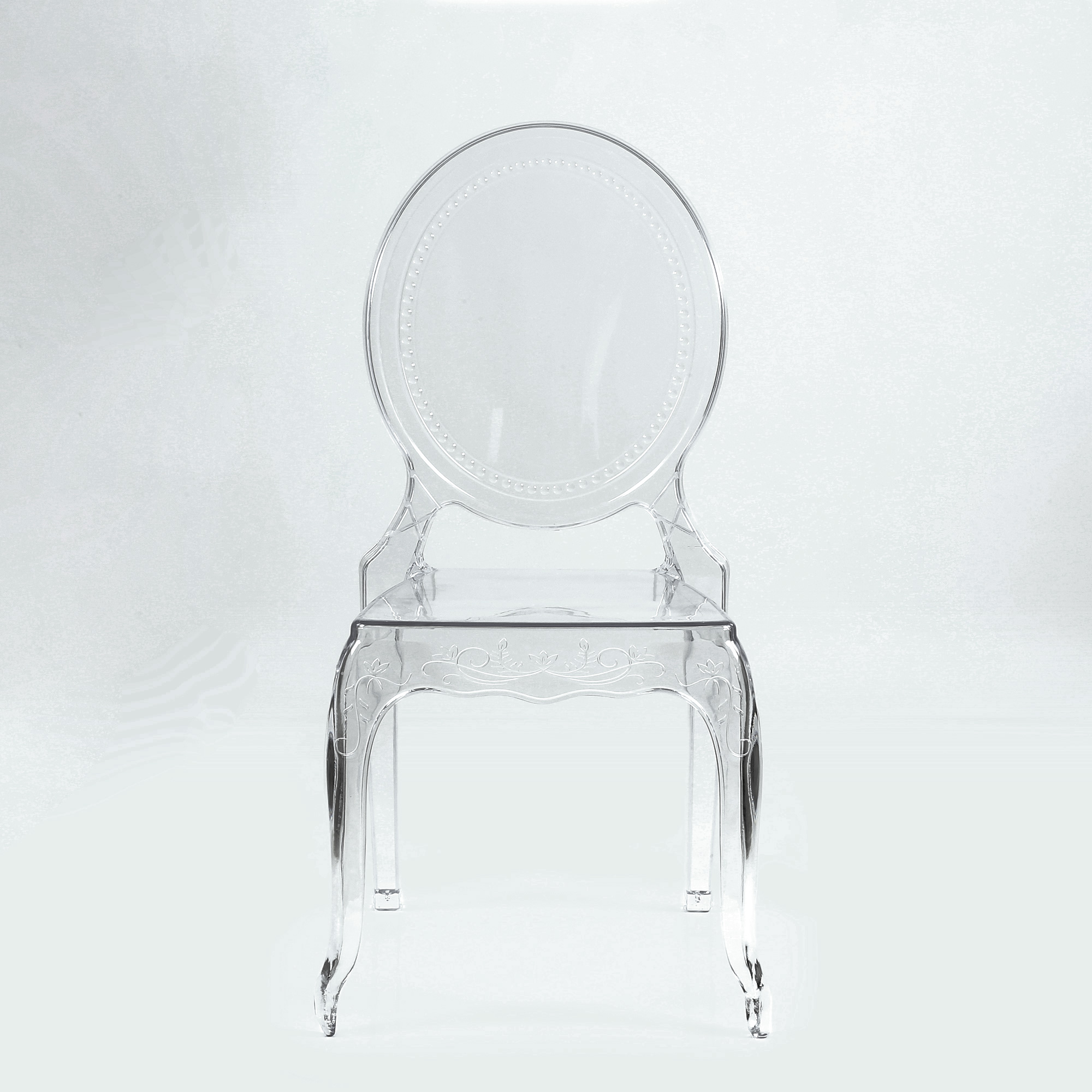 Стул для кухни прозрачный из пластика (арт 34027) - Фото 1