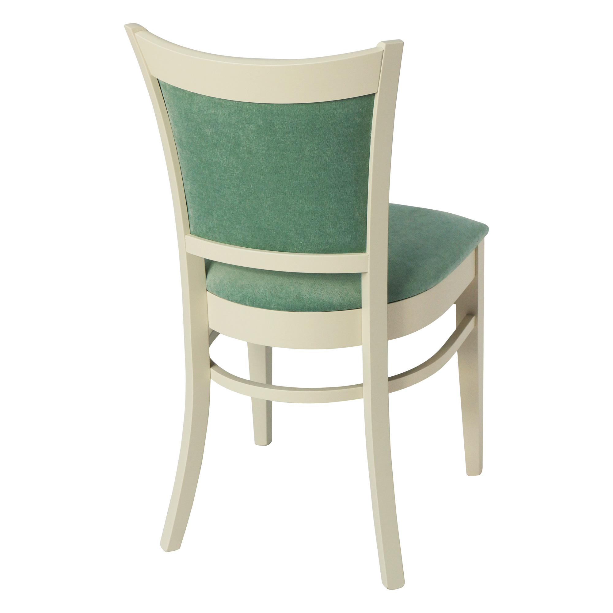 Стул для кухни деревянный мягкий белый (арт 29331) - Фото 1