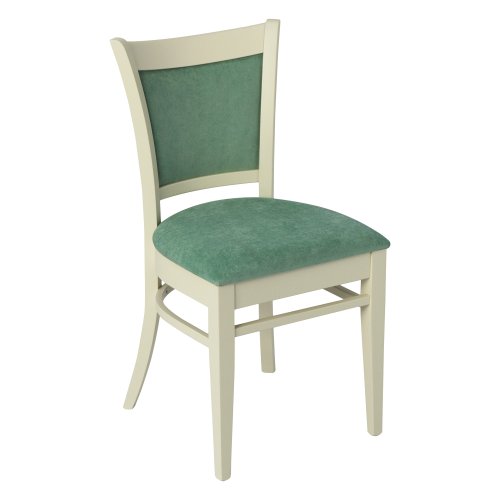 Стул для кухни деревянный мягкий белый (арт 29331) - Фото 2