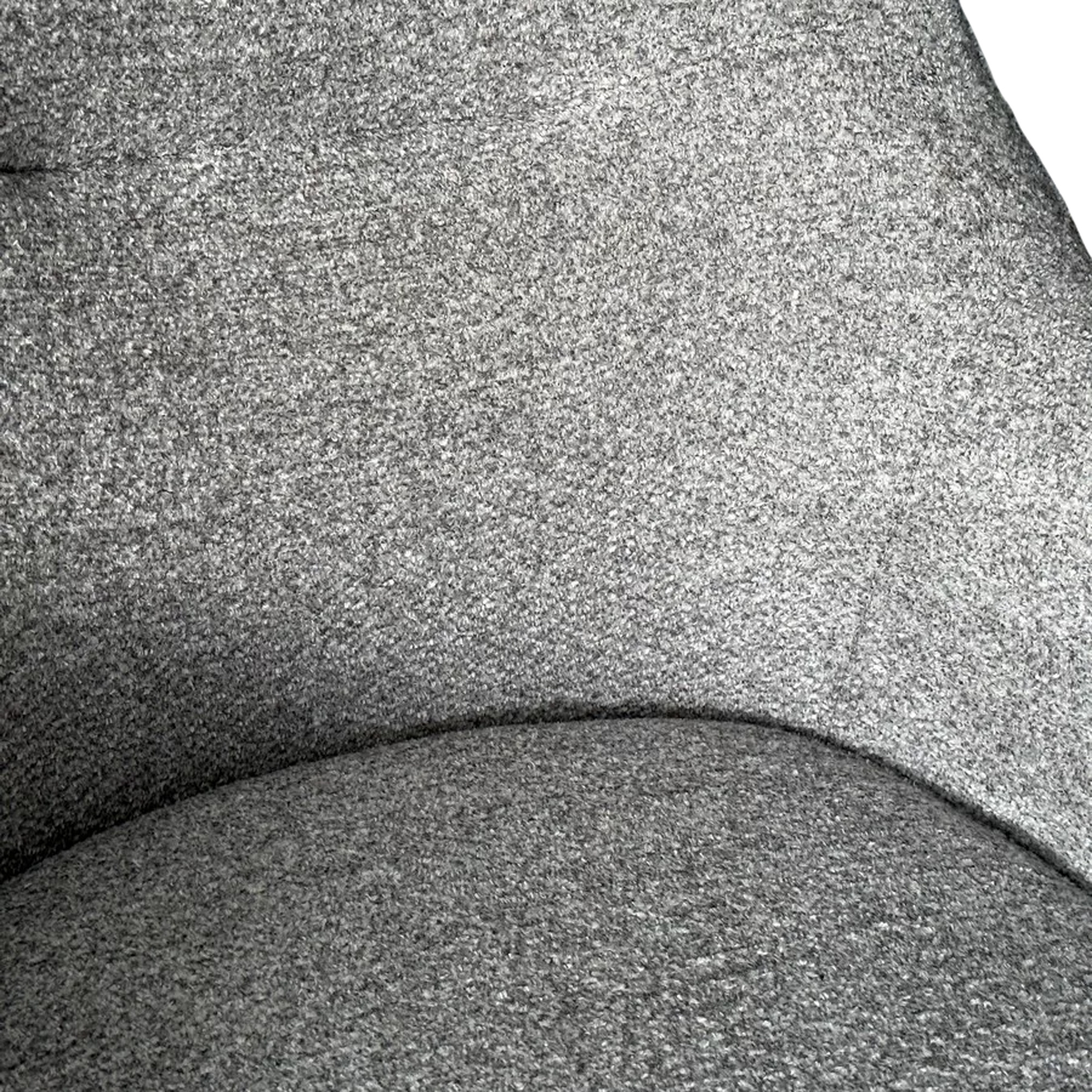 Стул с черными ножками с мягкой обивкой серый (арт 33896) - Фото 1