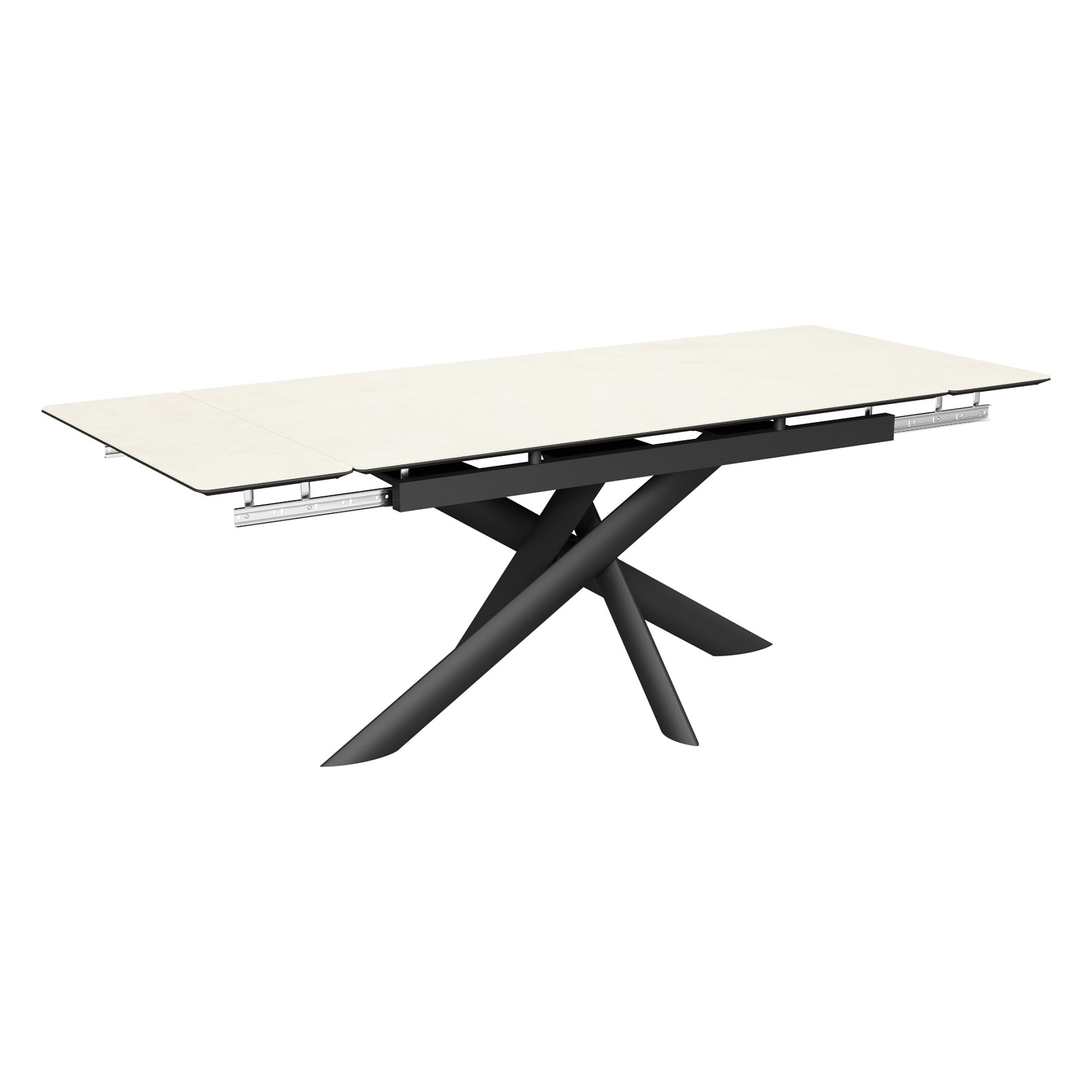 Стол раздвижной керамический на одной ножке 140 см (арт 34678) - Фото 1