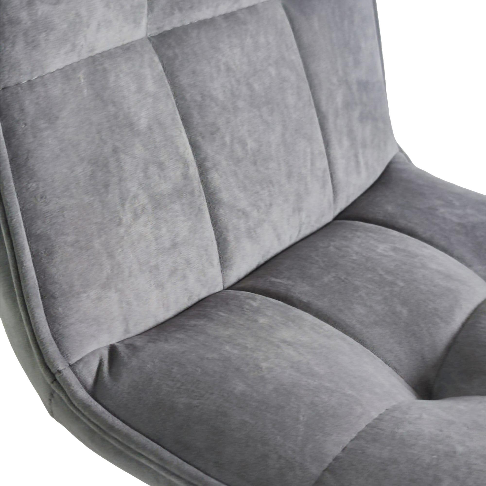 Стул на металлическом каркасе мягкий серый (арт 29651) - Фото 1