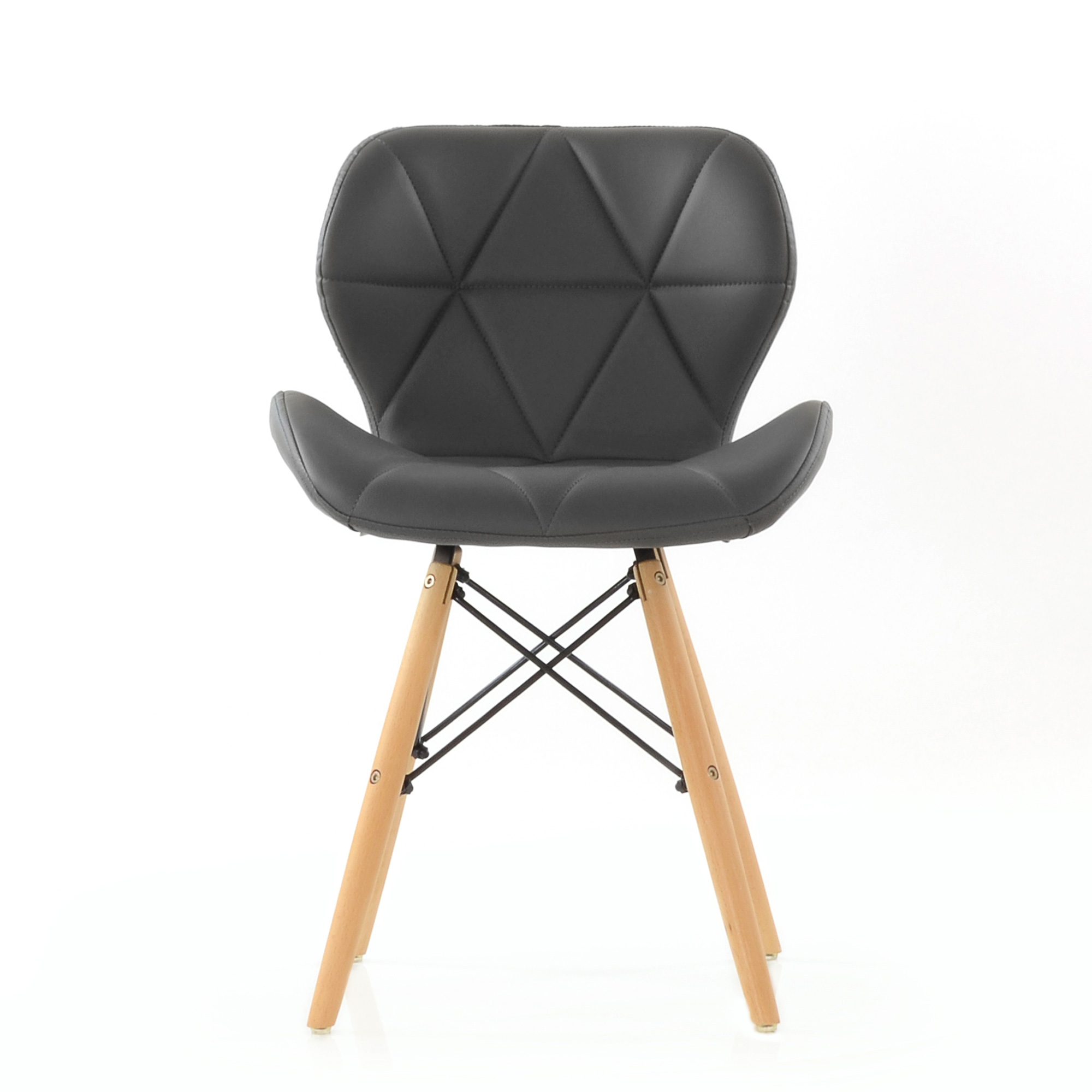 Стул дизайнерский мягкий серый eames (арт 5648) - Фото 1