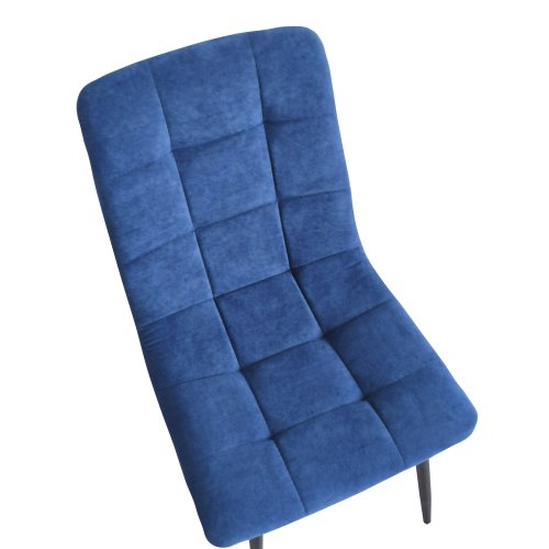 Стул на металлокаркасе мягкий серый (арт 25061) - Фото 2