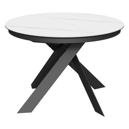 Стол для кухни круглый со столешницей из керамики (арт 35150) - Фото 2