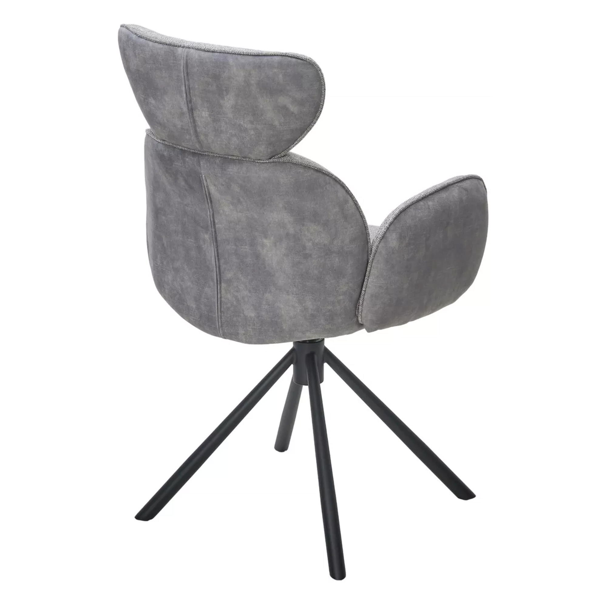 Стул-кресло мягкий с подлокотниками из велюра (арт 33936) - Фото 1