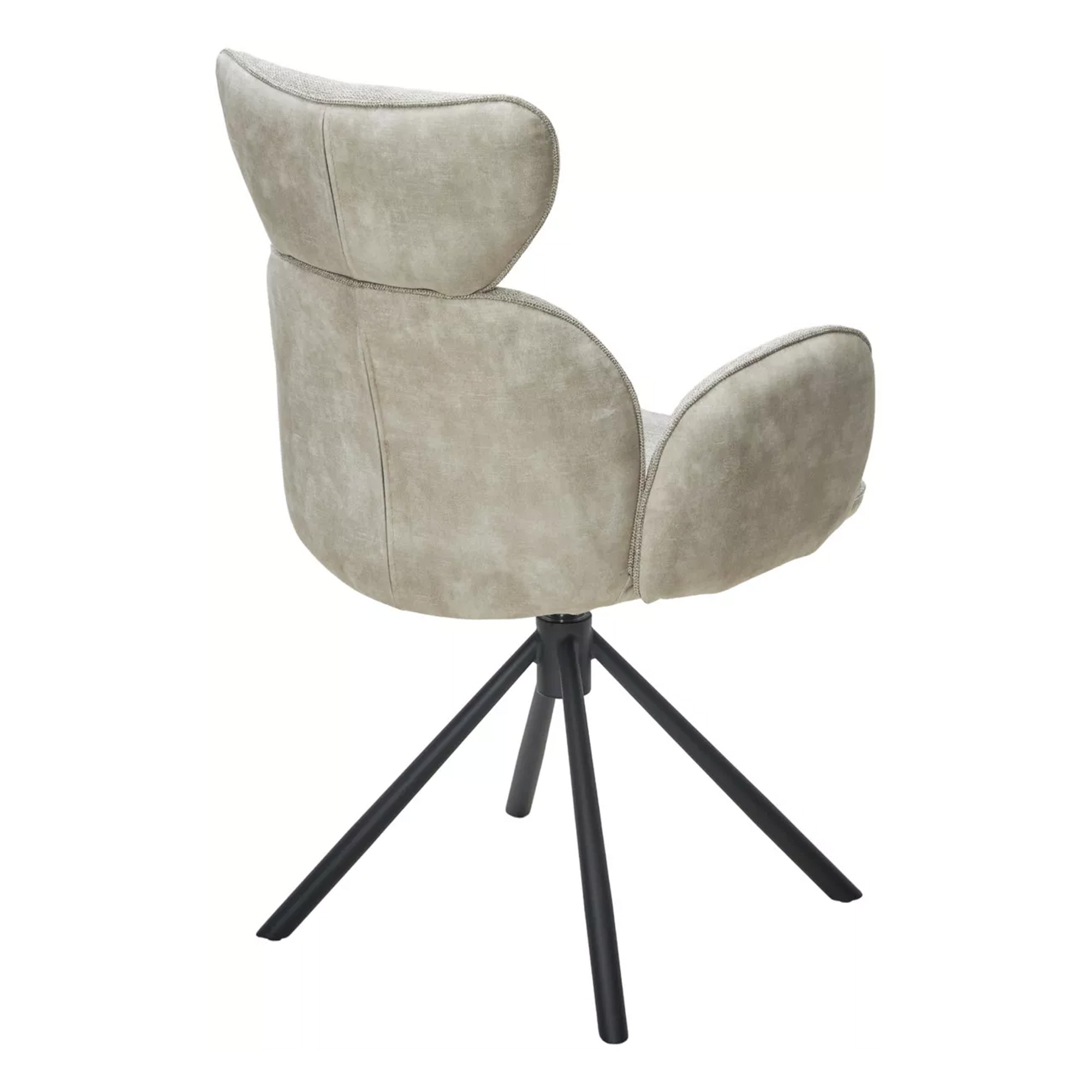 Полукресло мягкое с подлокотниками кремовое современное (арт 33937) - Фото 1