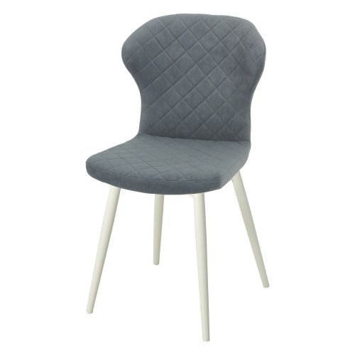 Стул с белыми ножками велюровый (арт 32895) - Фото 2