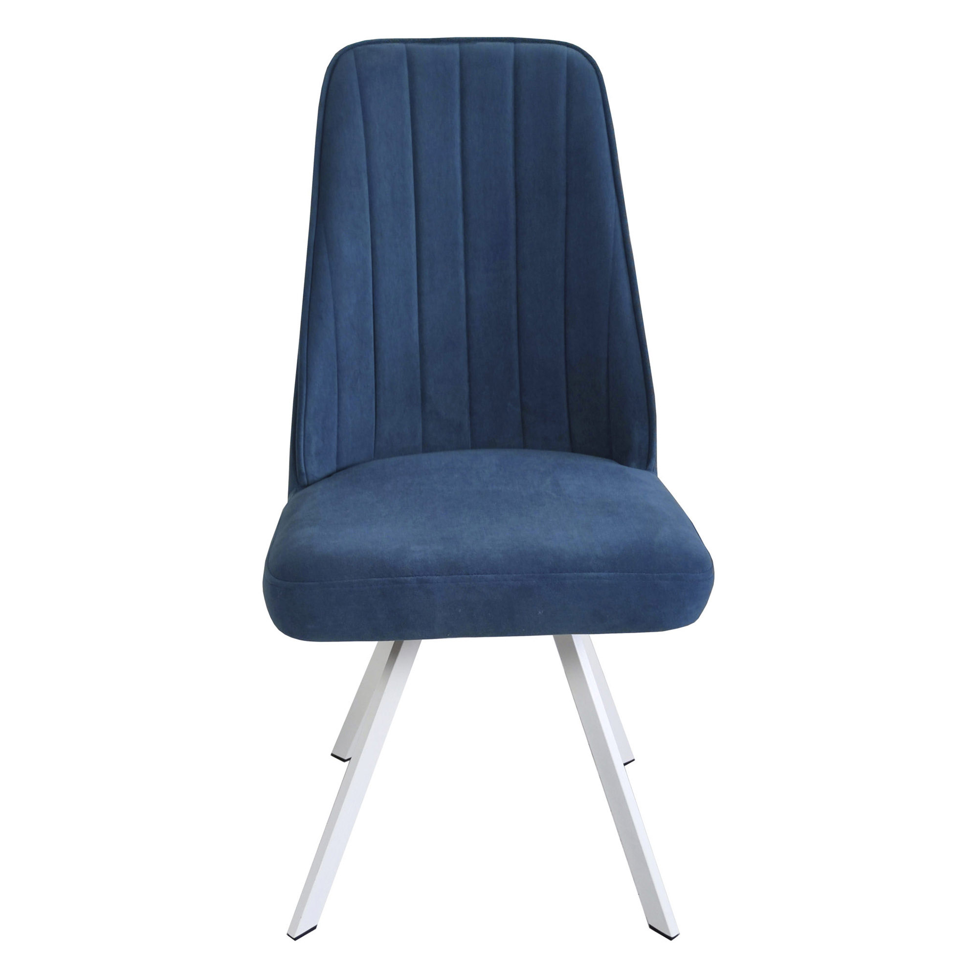 Стул на металлокаркасе с мягким сидением синий (арт 14922) - Фото 1