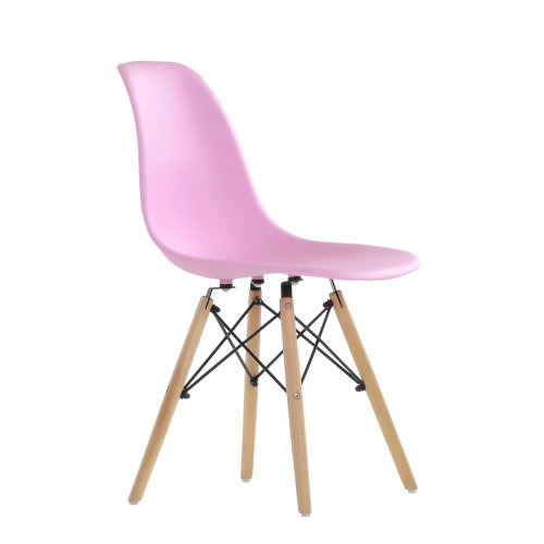 Стул для кухни дизайнерский розовый eames (арт 6588) - Фото 2