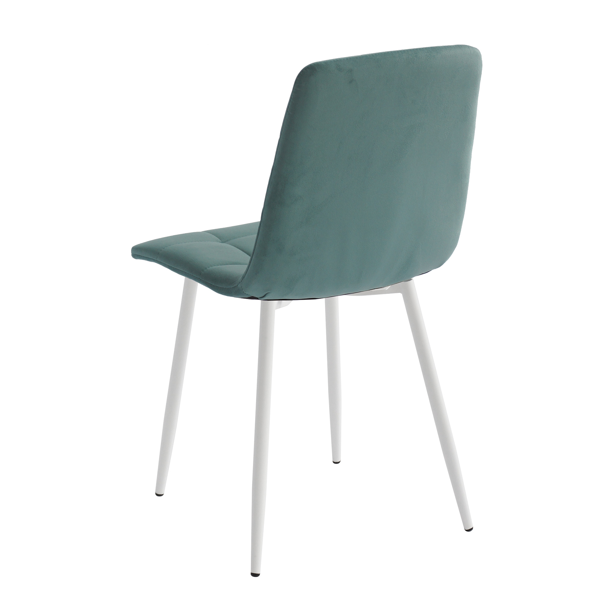 Стул обеденный на металлокаркасе мягкий зеленый (арт 7419) - Фото 1