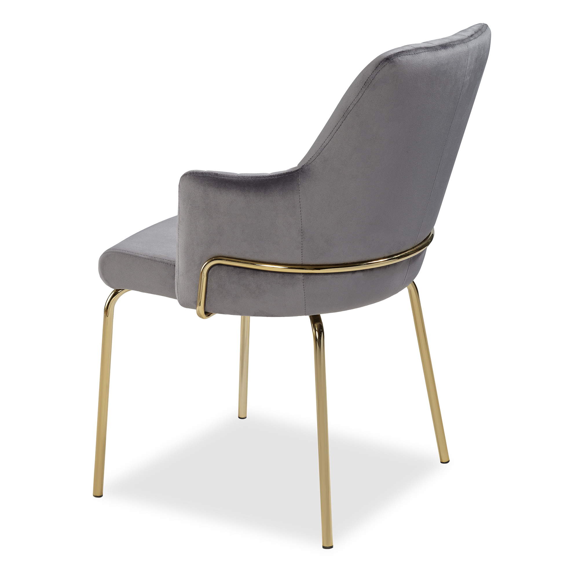 Стул-кресло дизайнерский с мягким сидением с подлокотниками (арт 11323) - Фото 1