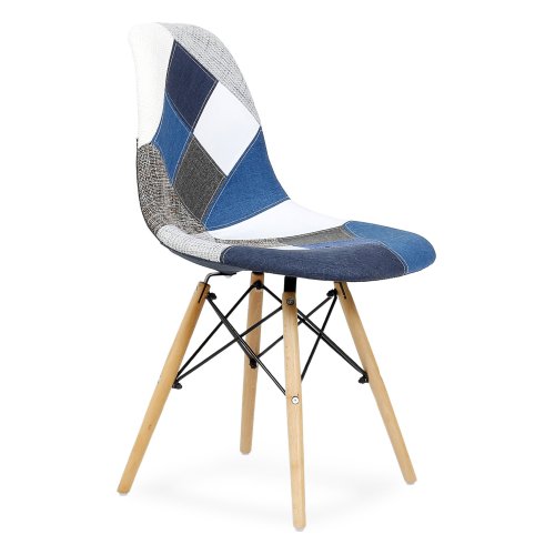 Стул дизайнерский мягкий patchwork (арт 32119) - Фото 2