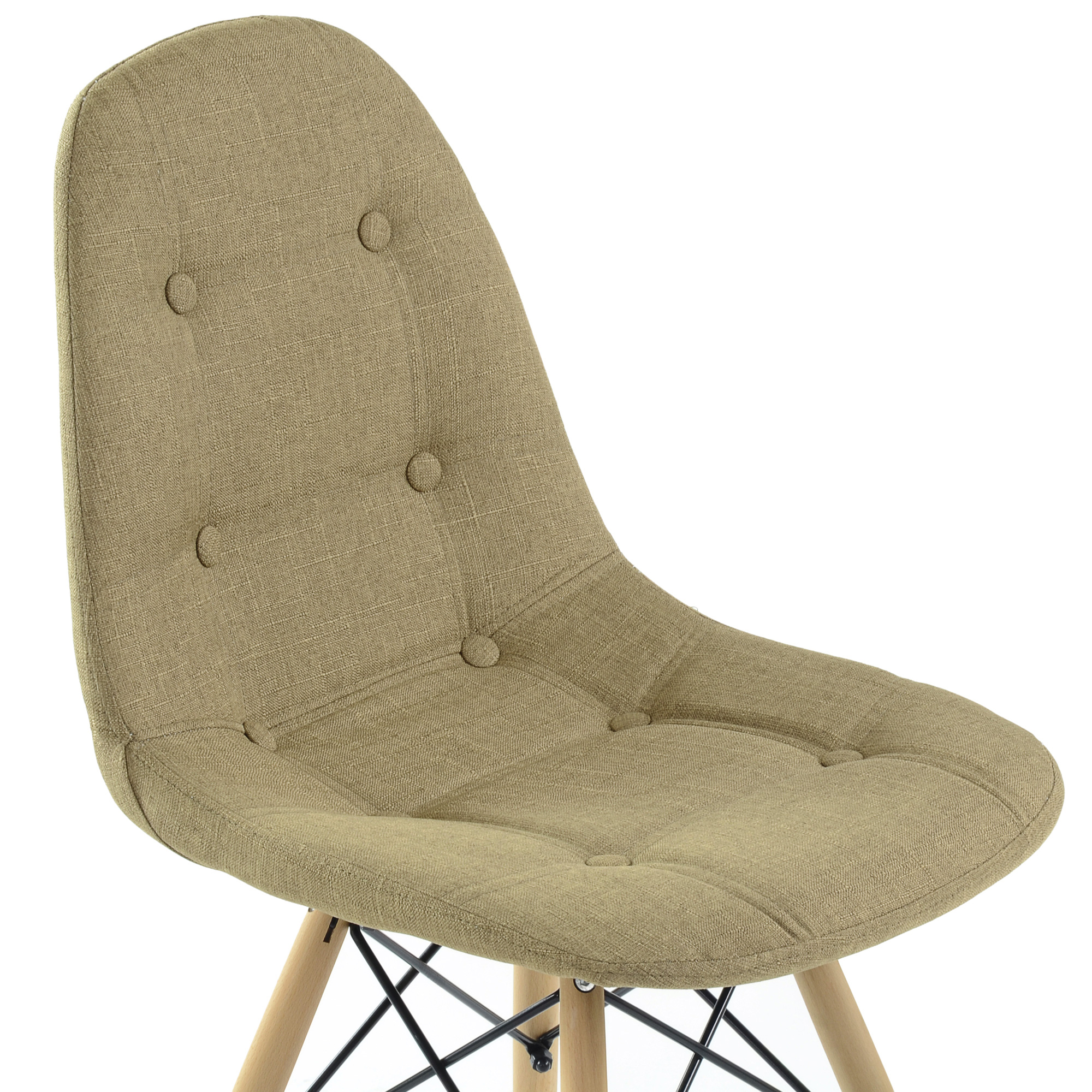Стул дизайнерский с мягким сидением eames (арт 12203) - Фото 1
