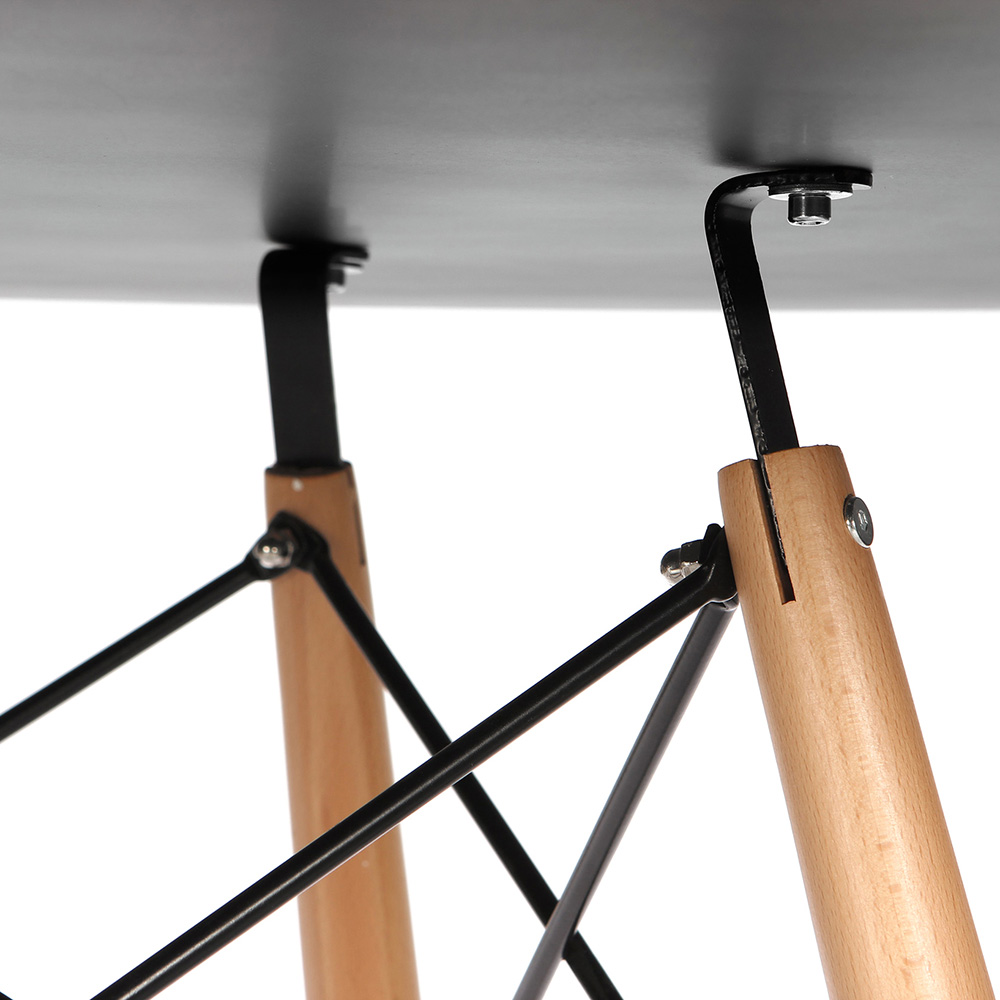 Обеденный стол дизайнерский круглый черный D-110 см eames (арт 7116) - Фото 1