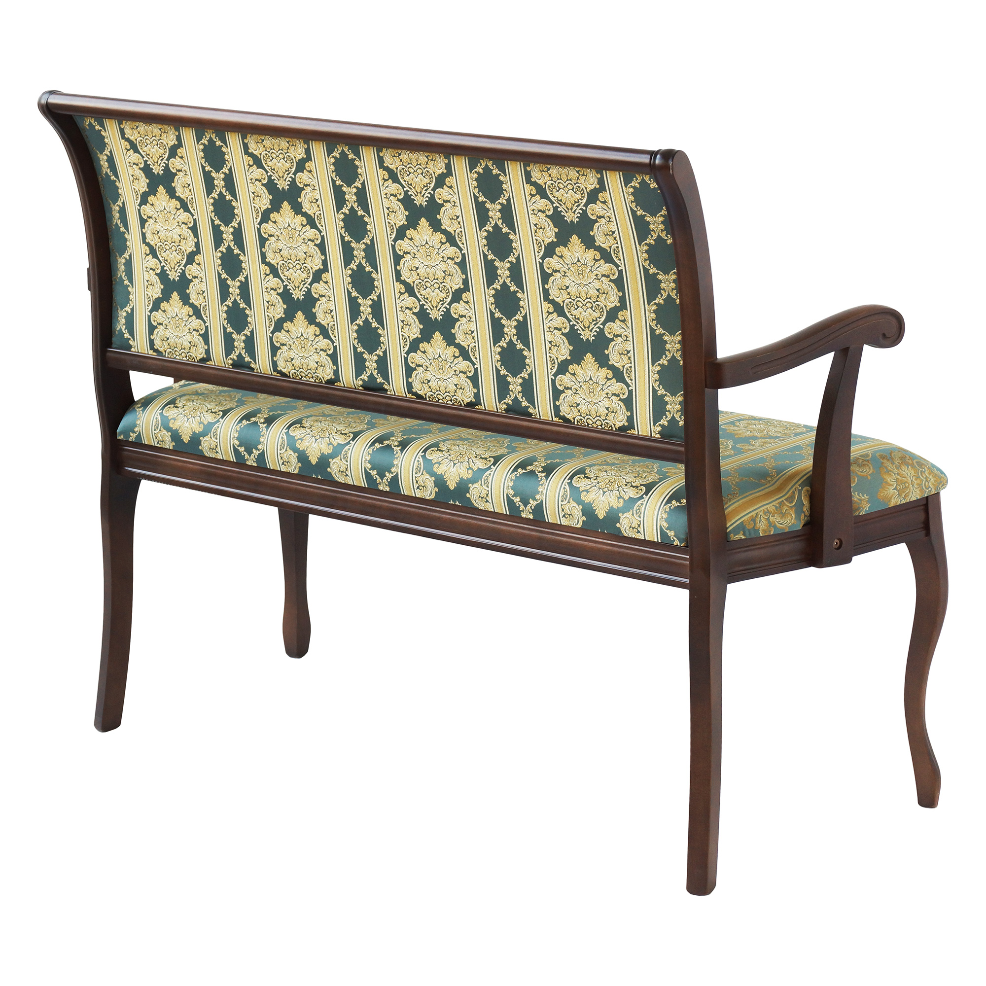 Банкетка деревянная с подлокотниками классика (арт 15767) - Фото 1