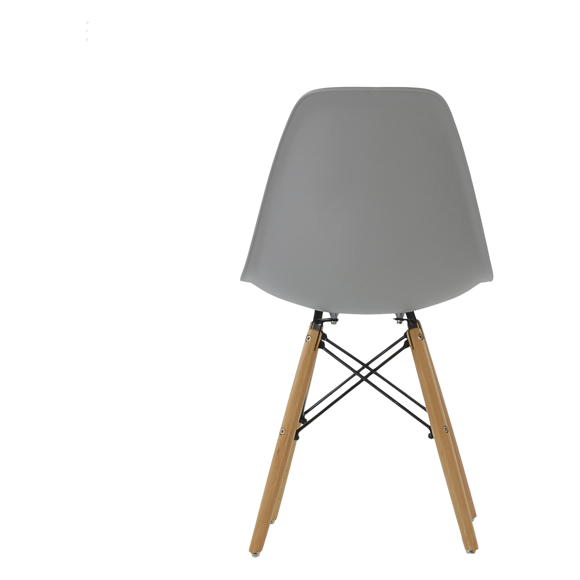 Стул дизайнерский деревянный серый eames (арт 9999) - Фото 1