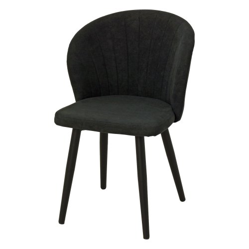 Стул на металлокаркасе мягкий серый из велюра (арт 26658) - Фото 2