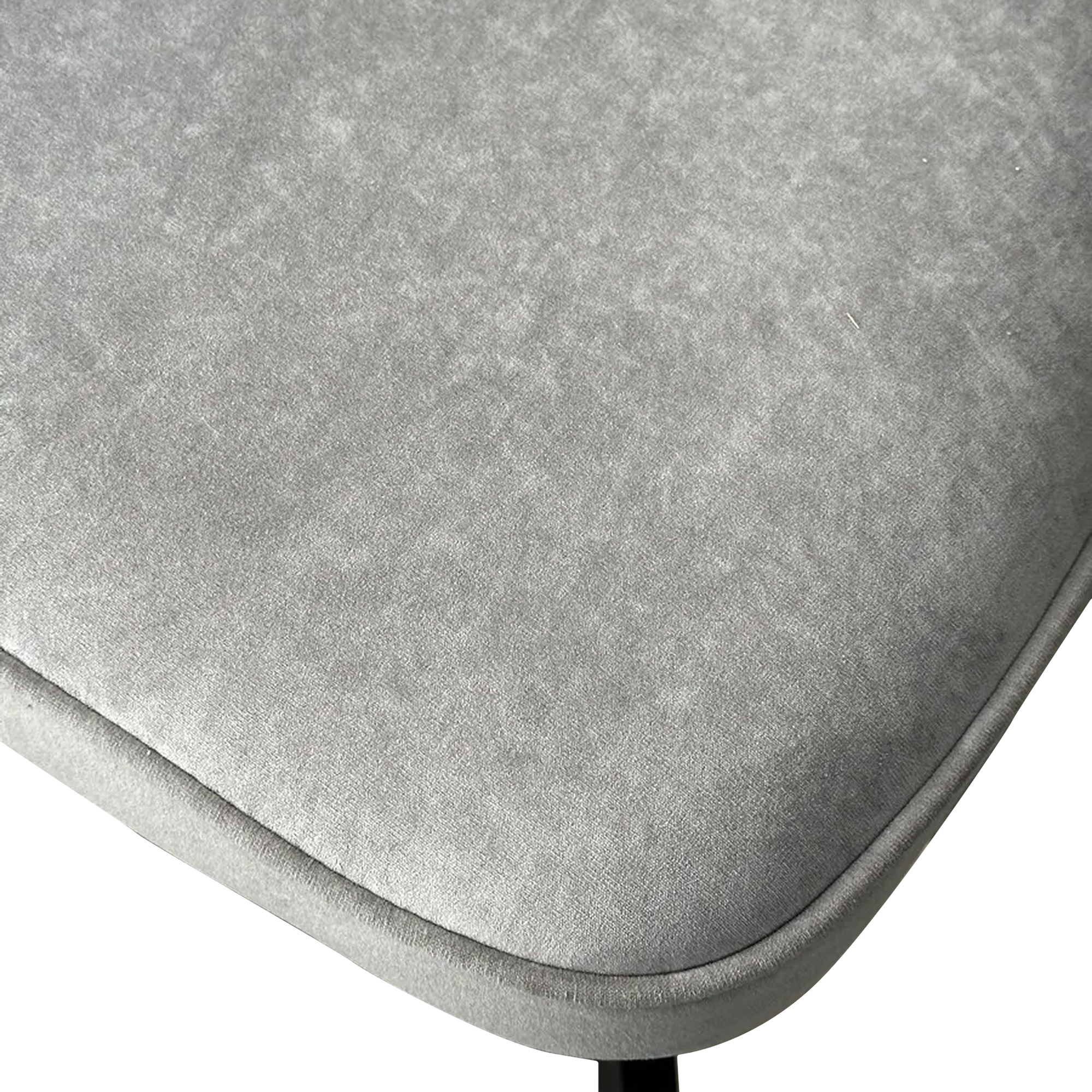 Стул с черными ножками с мягкой обивкой из велюра (арт 30769) - Фото 1