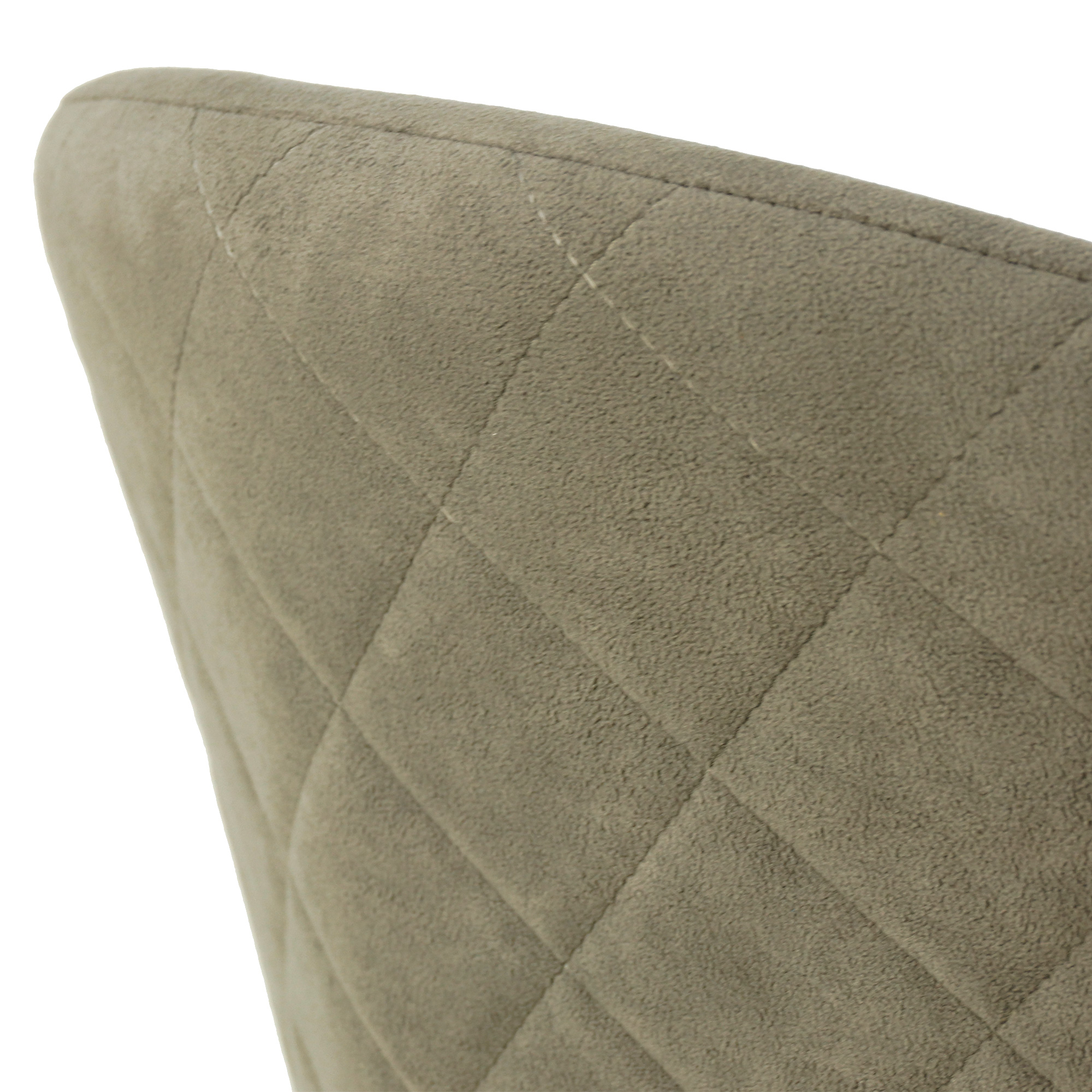 Стул с черными ножками серый из велюра (арт 20281) - Фото 1