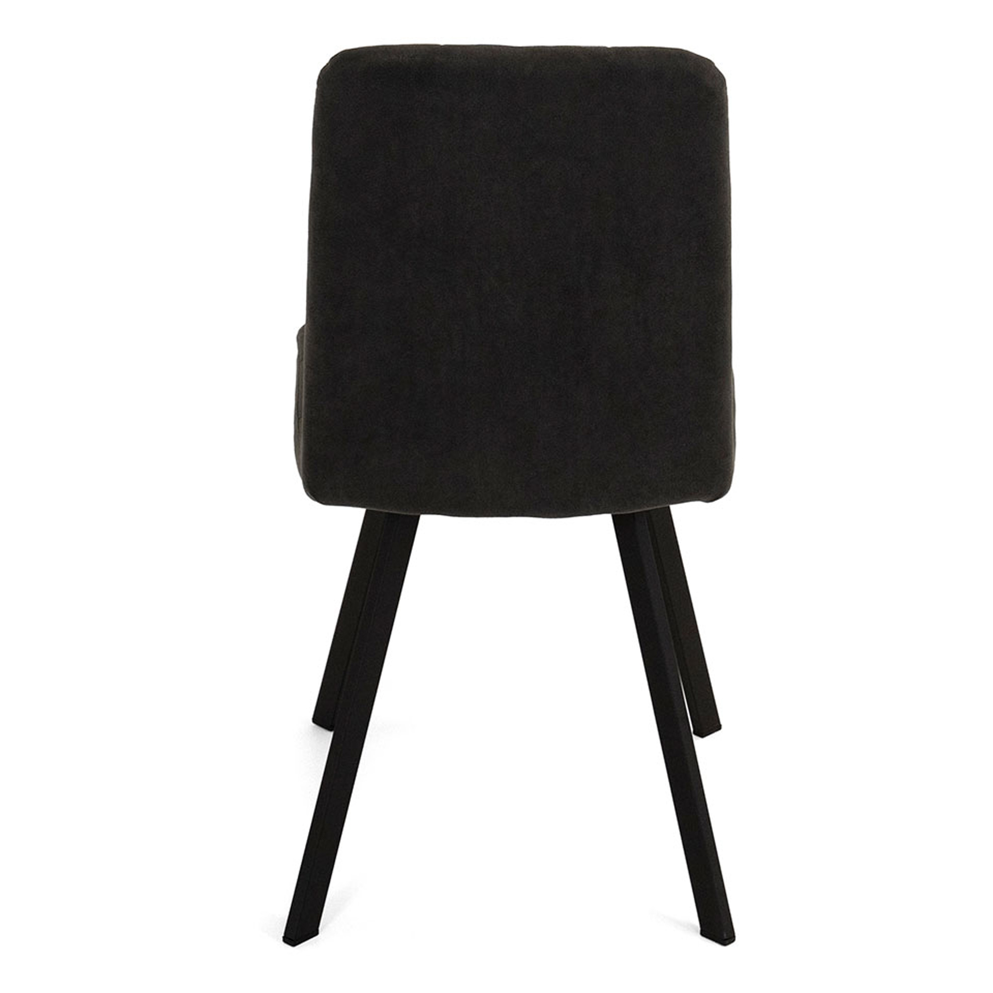 Стул на металлическом каркасе мягкий коричневый велюровый (арт 18707) - Фото 1