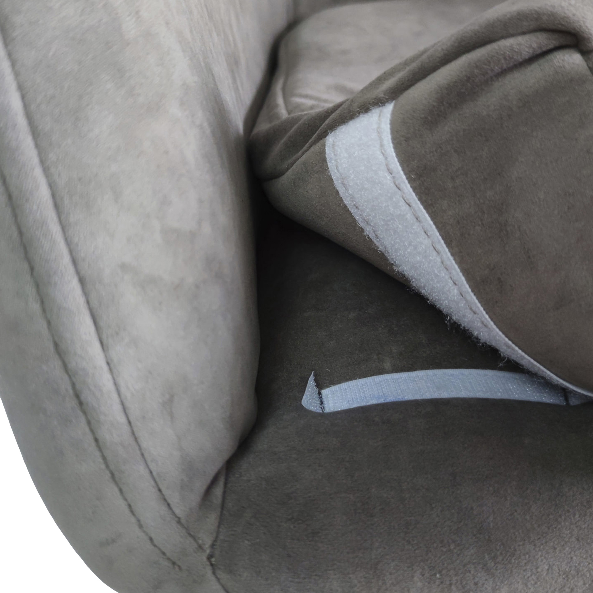 Полукресло с мягким сидением с подлокотниками из велюра (арт 29487) - Фото 1