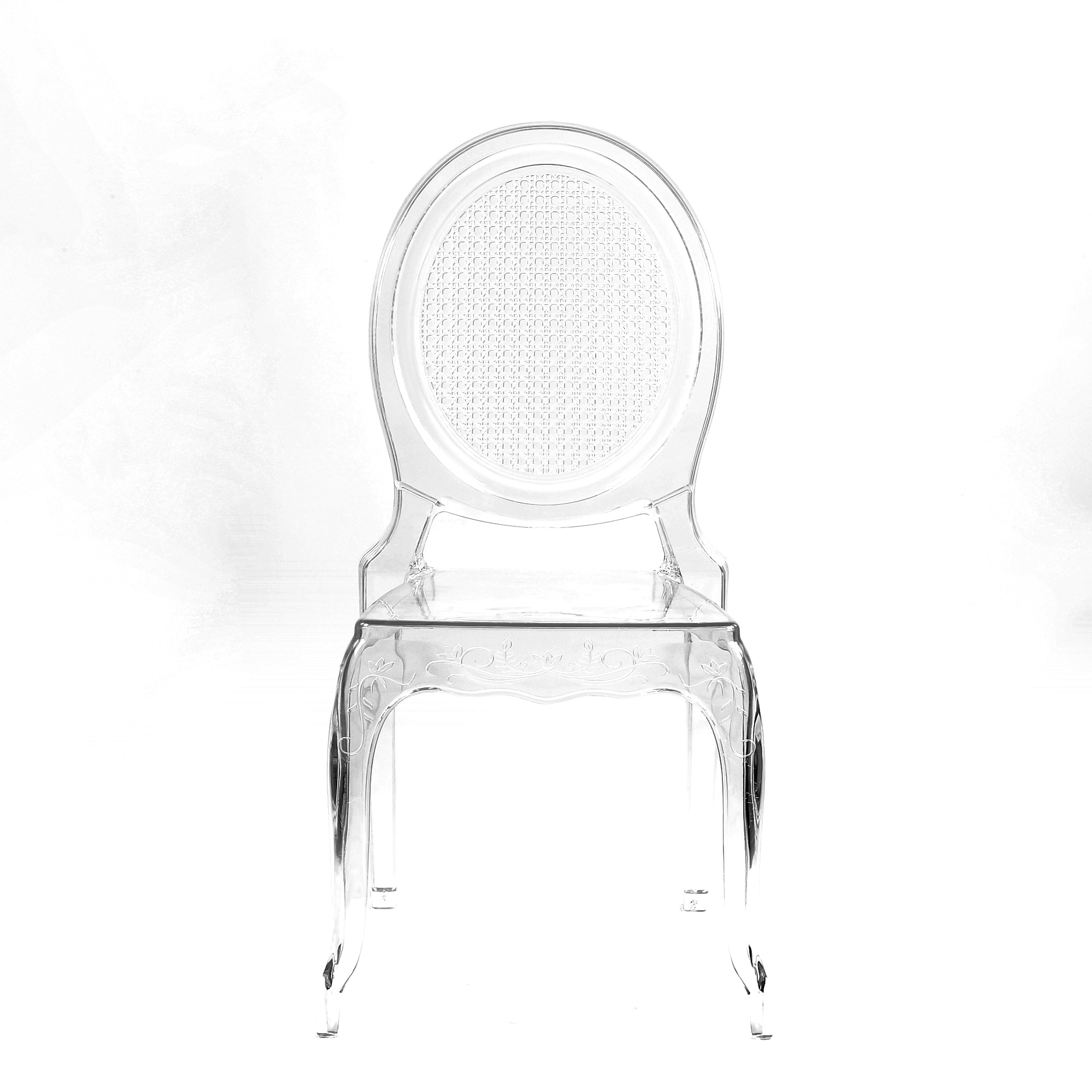 Стул прозрачный из пластика современный (арт 34025) - Фото 1