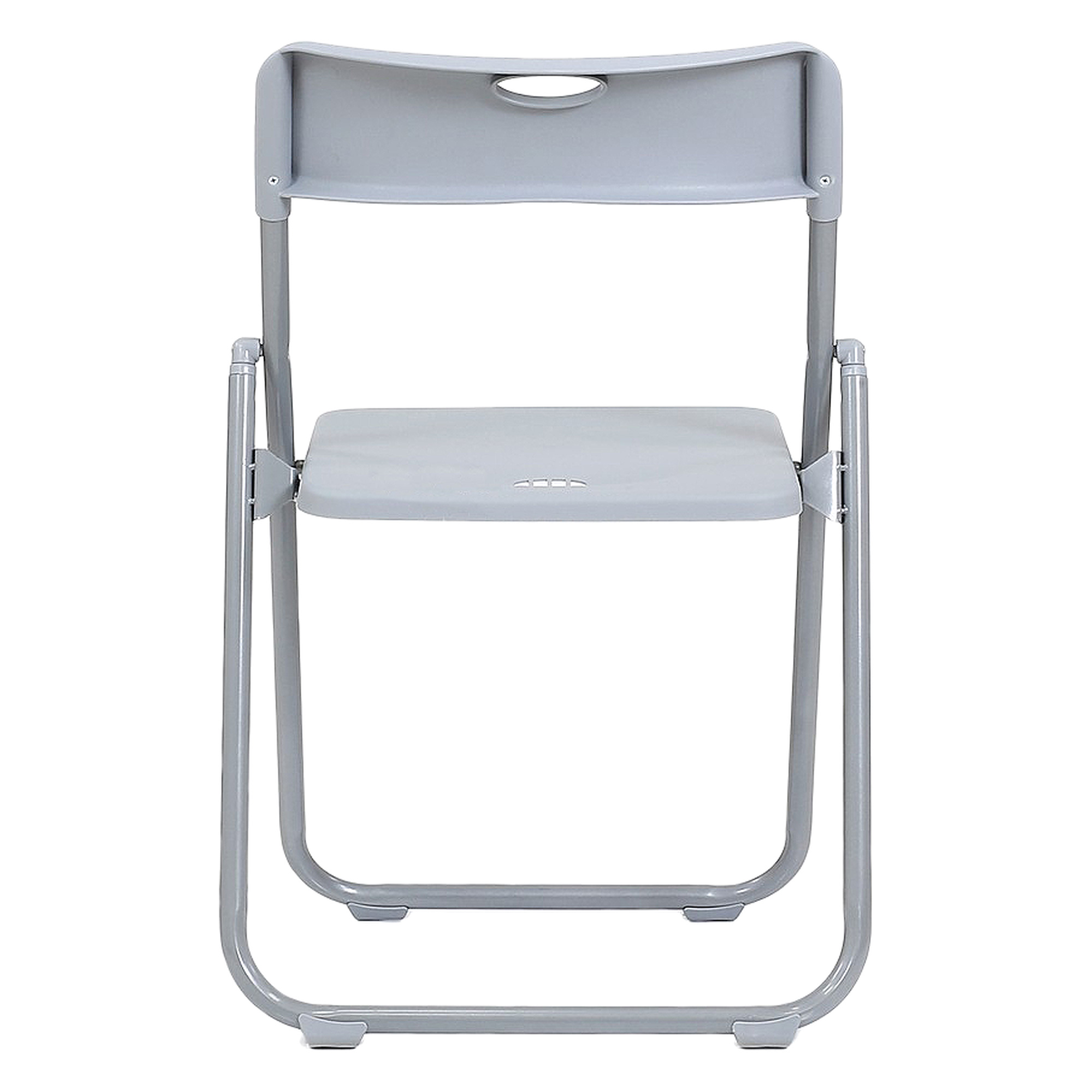 Стул серый пластиковый современный (арт 32159) - Фото 1