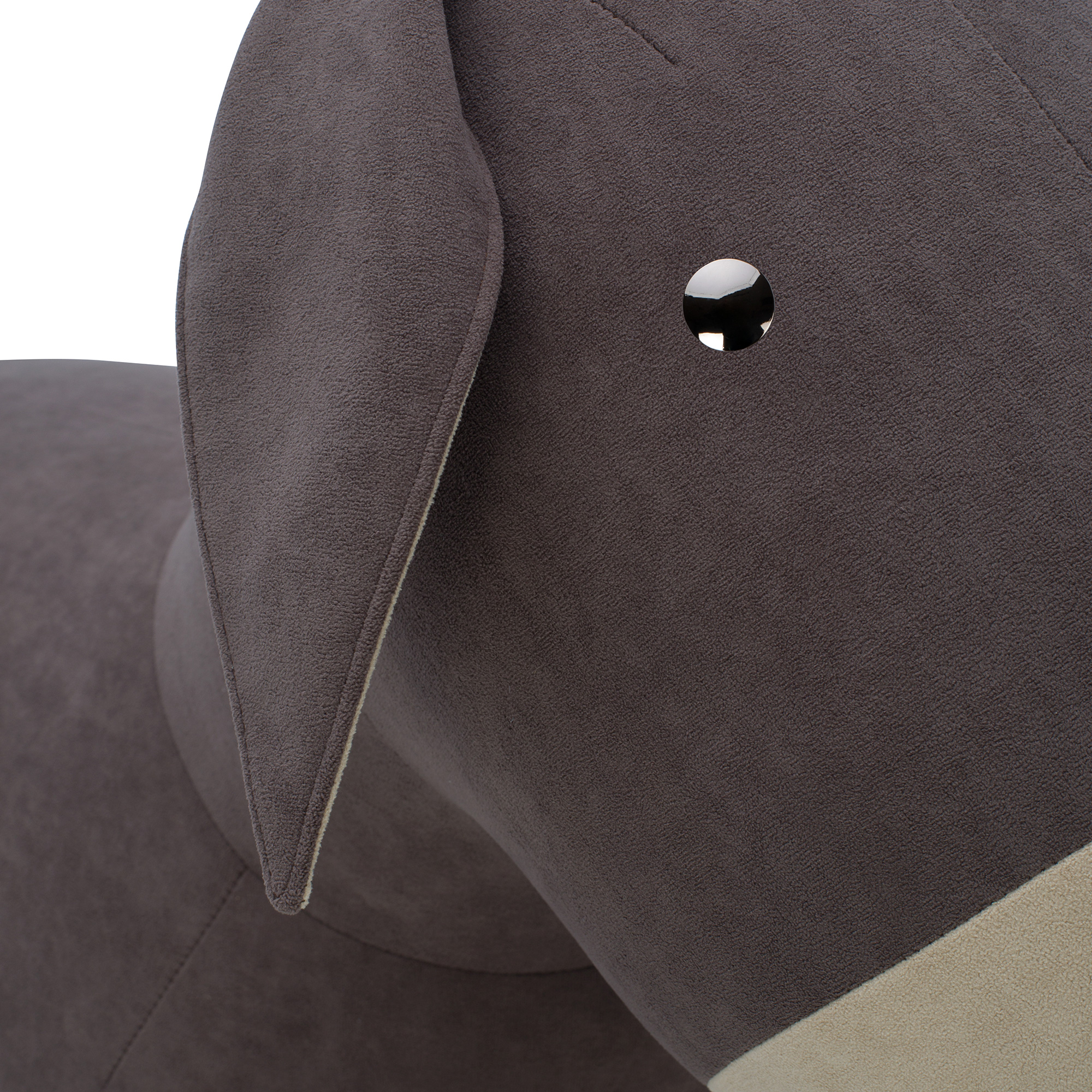 Пуф мягкий с обивкой из велюра (арт 6948) - Фото 1