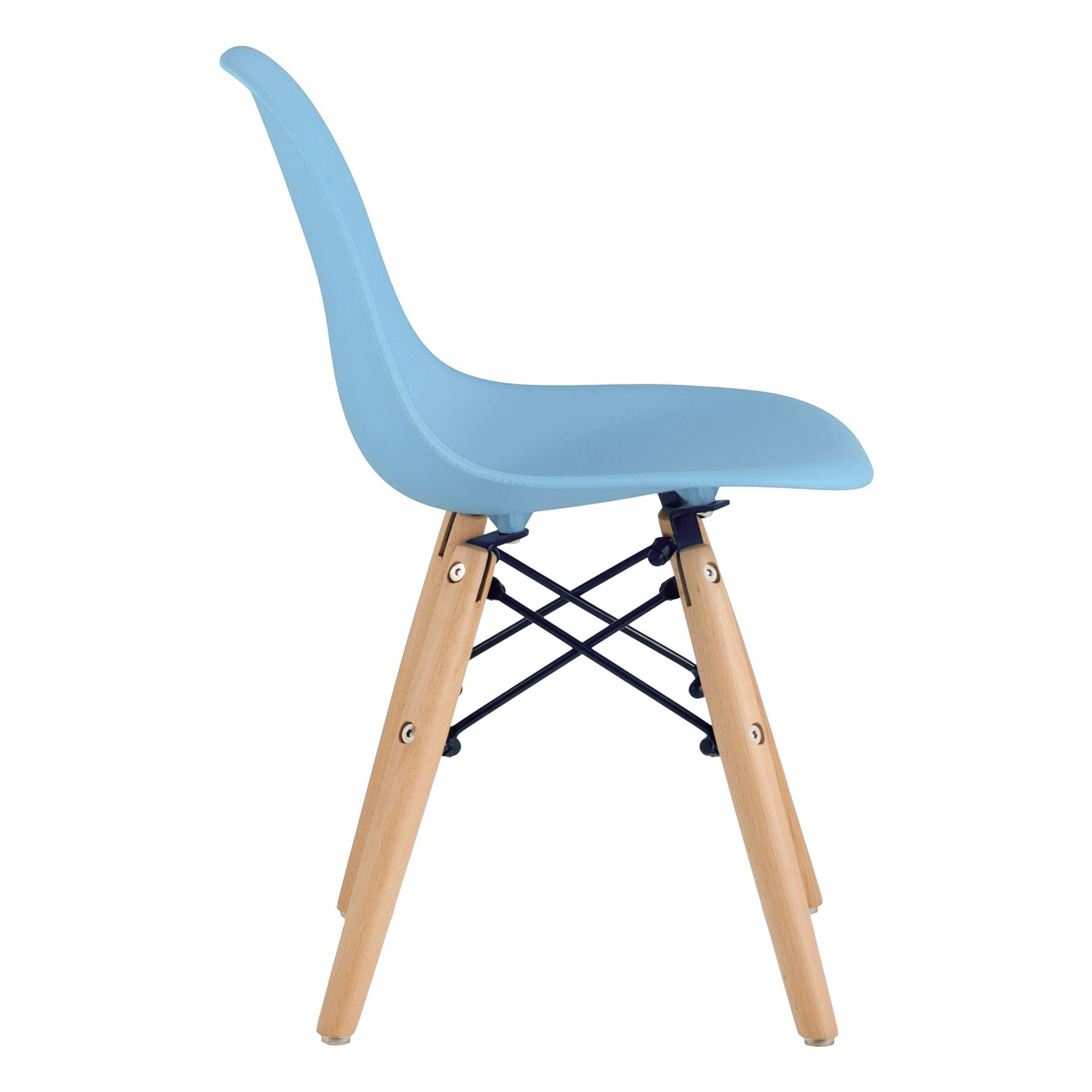 Стул дизайнерский деревянный голубой eames (арт 29396) - Фото 1
