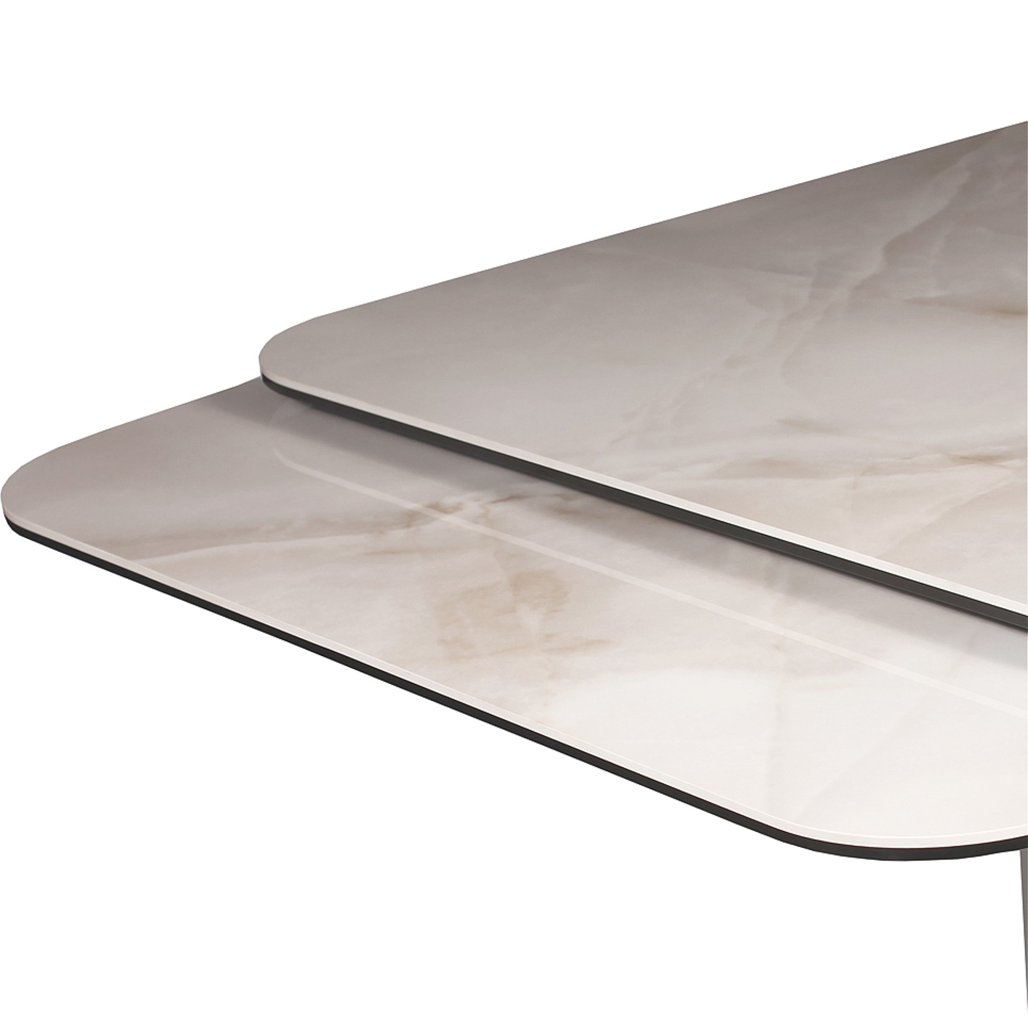 Стол раскладной керамический на одной ножке 160 см (арт 35525) - Фото 1